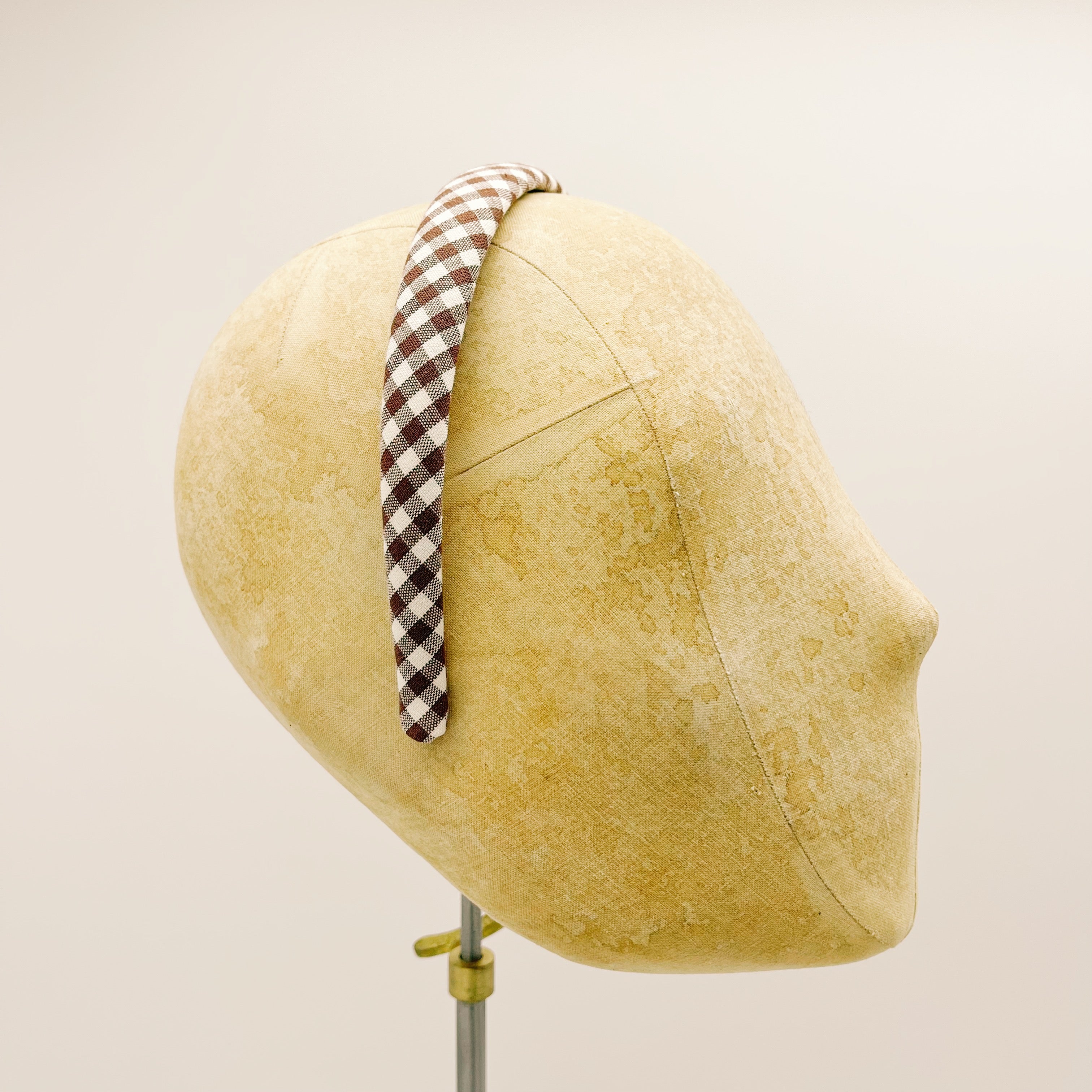 Vichy Brown Mini Headband