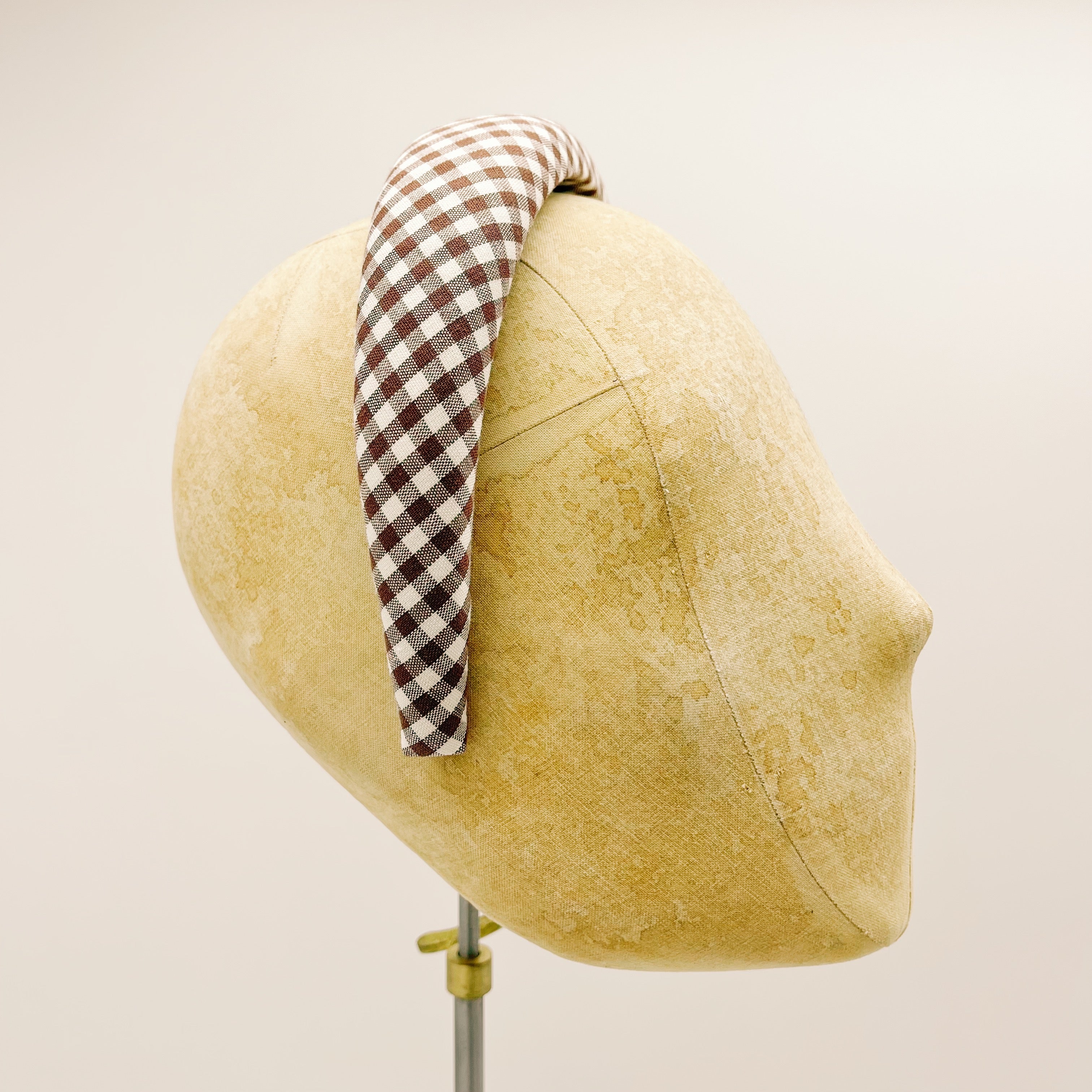 Vichy Brown Padded Headband