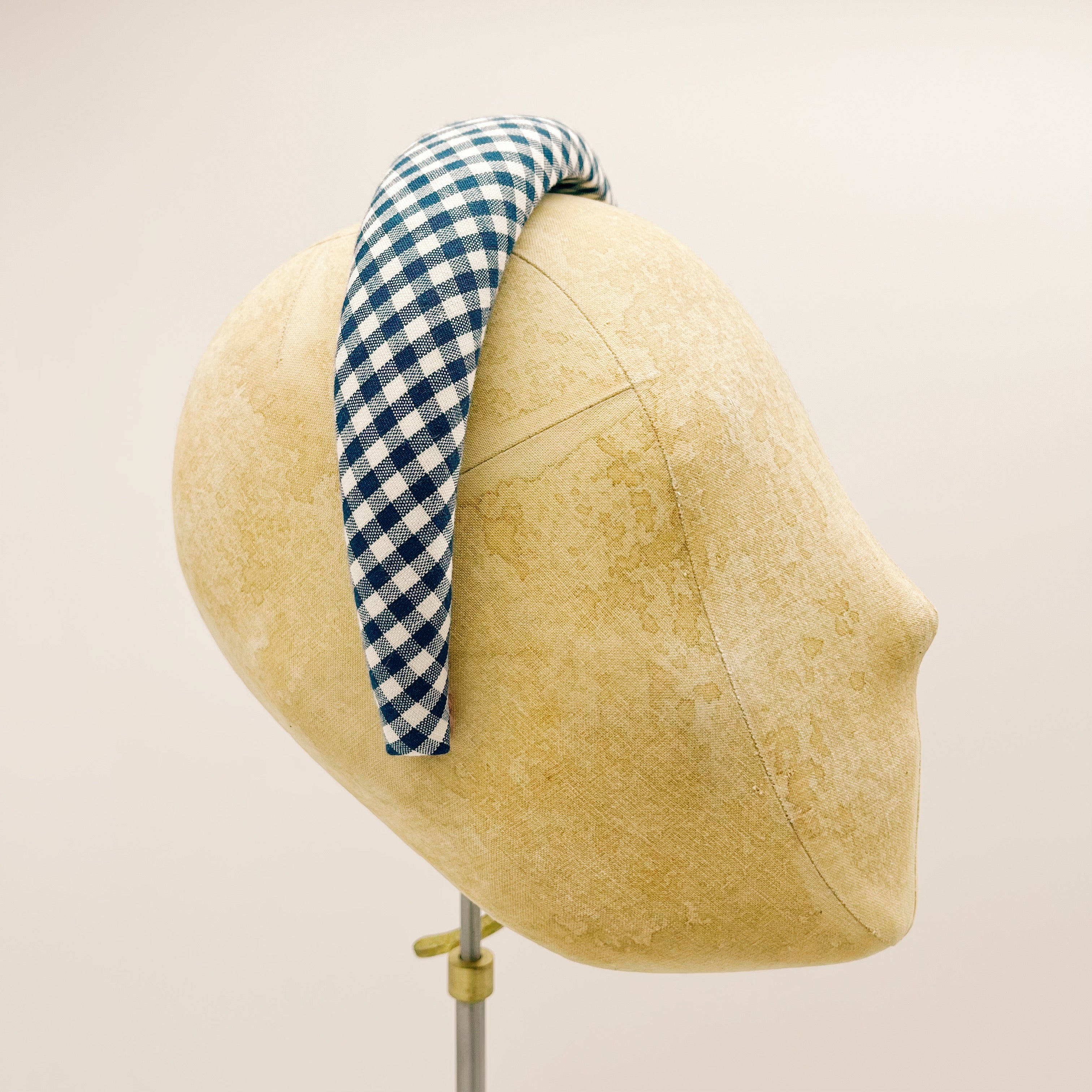 Vichy Blue Padded Headband