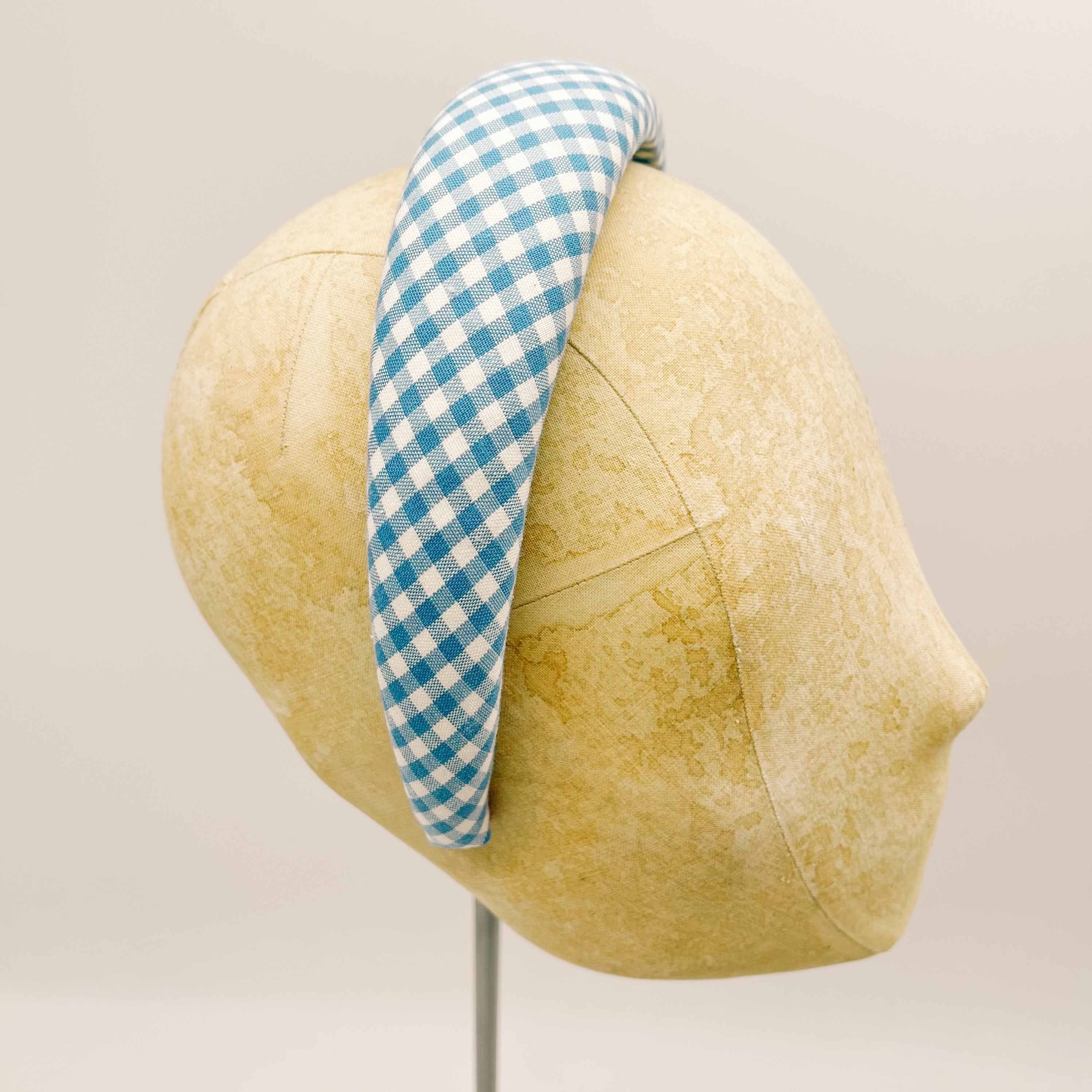 Vichy Light Blue Padded Headband