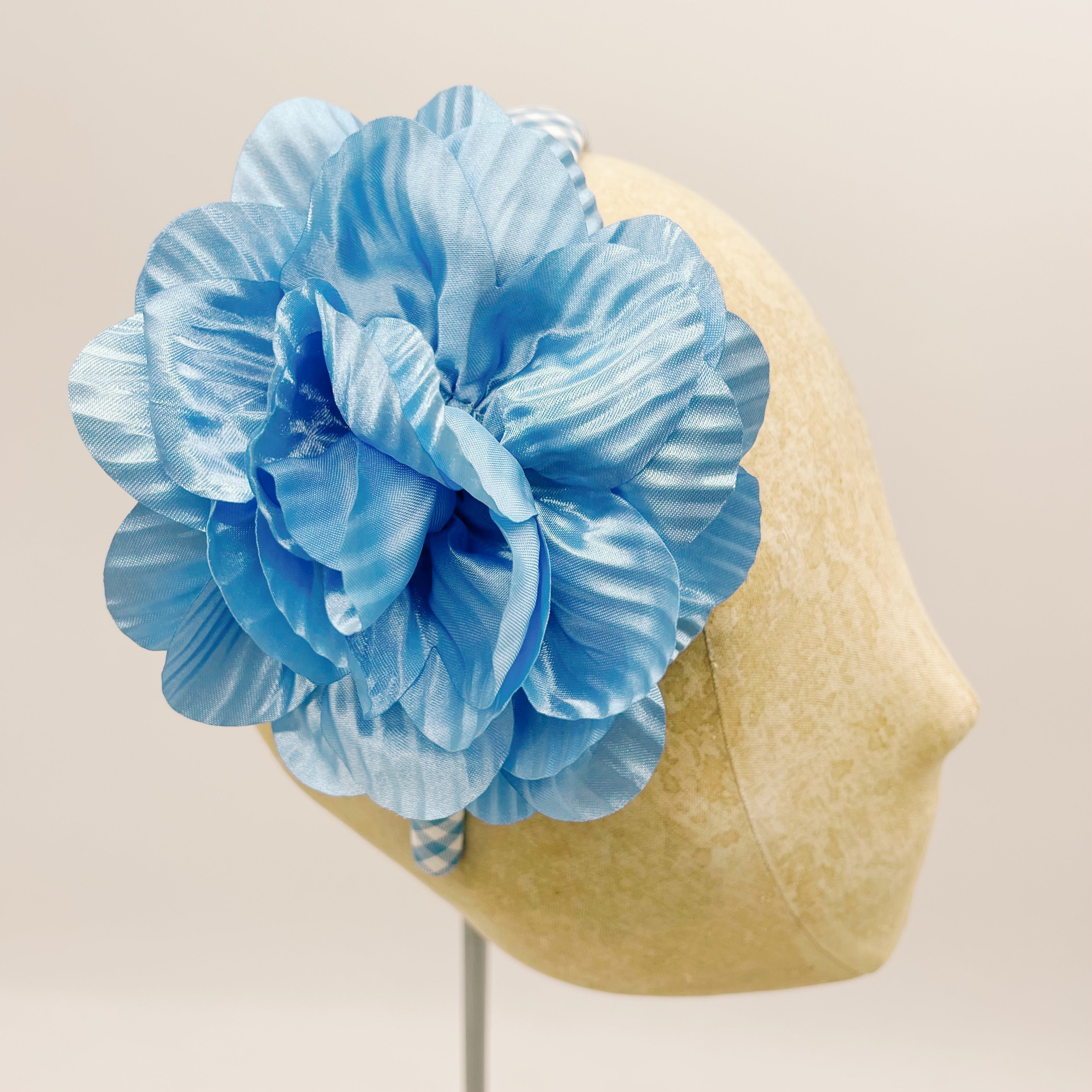 Cerchietto Vichy Light Blue Mini Series #4