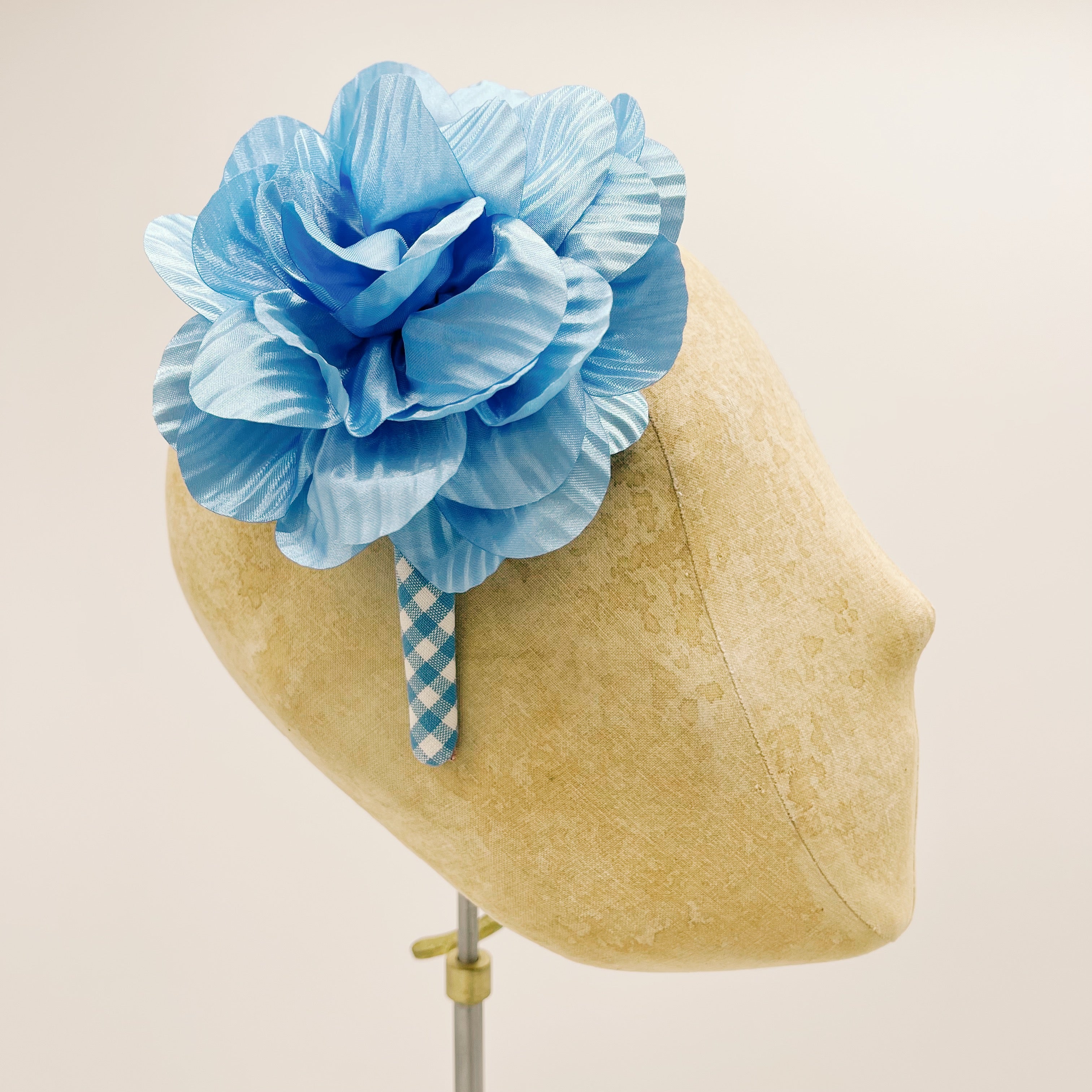 Cerchietto Vichy Light Blue Mini Series #4