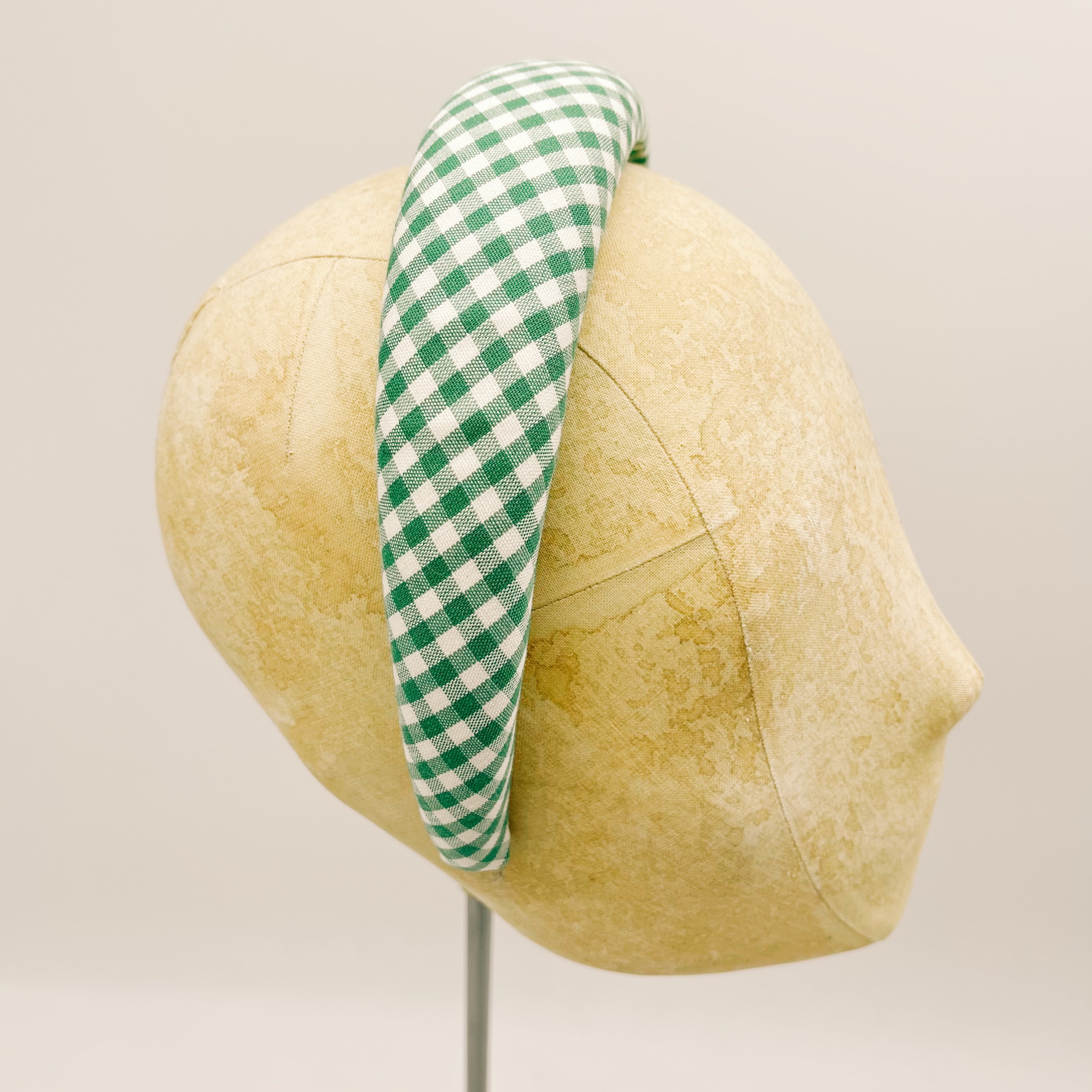 Vichy Green Padded Headband