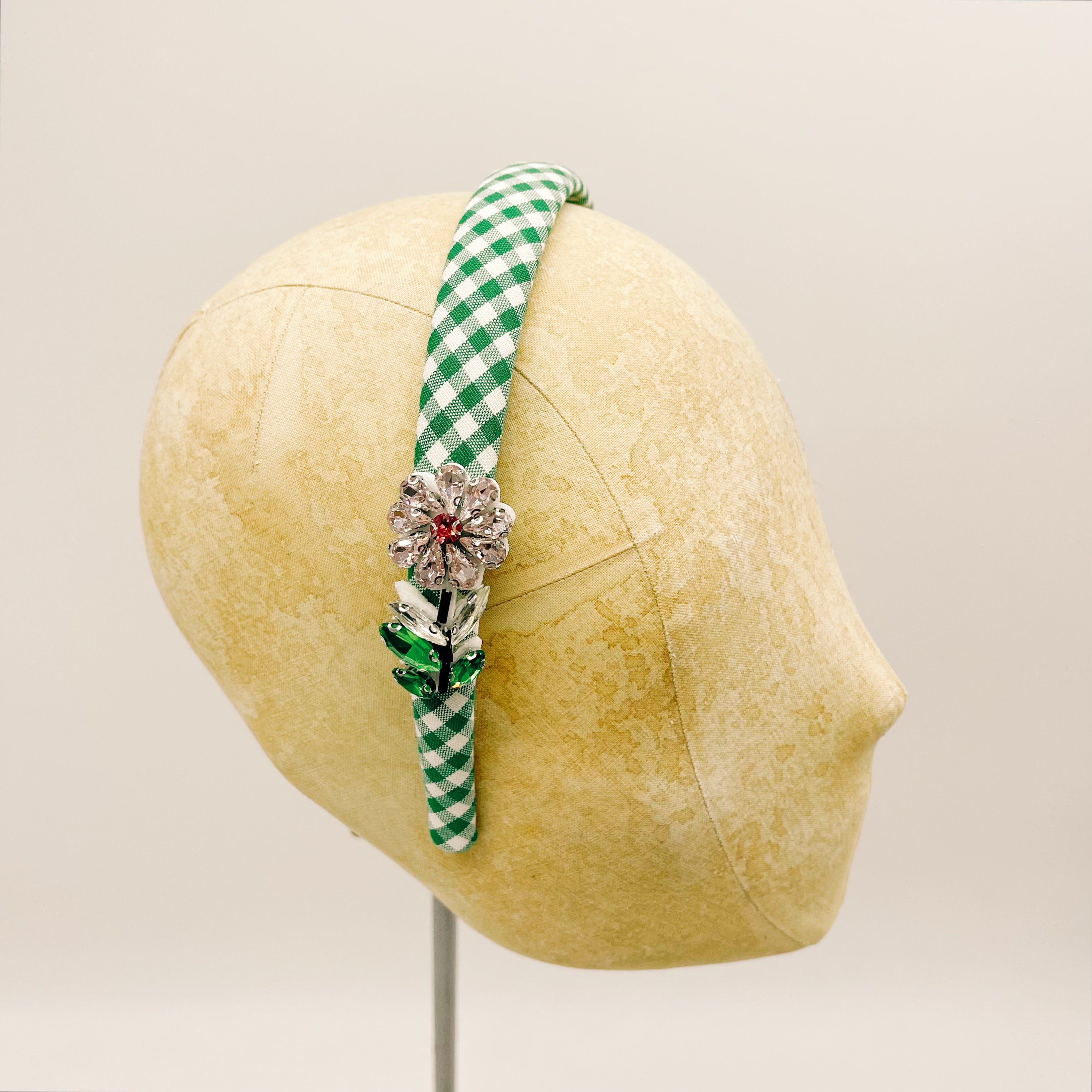 Cerchietto Vichy Green Mini Series #5