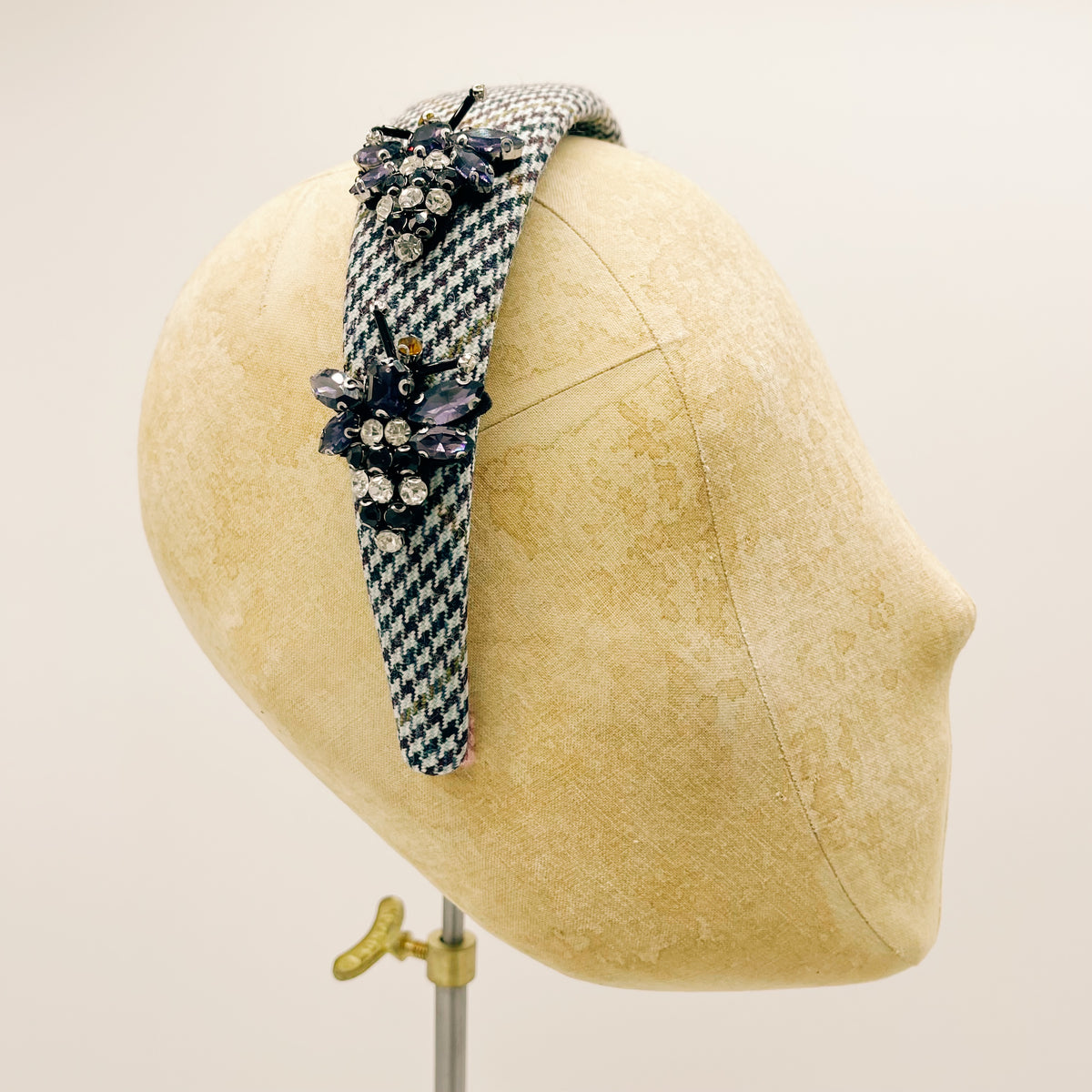 Cerchietto Pied de Poule Marine Series #5