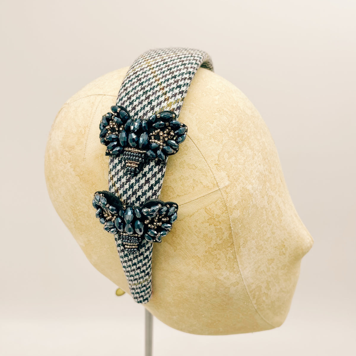 Cerchietto Pied de Poule Marine Series #7