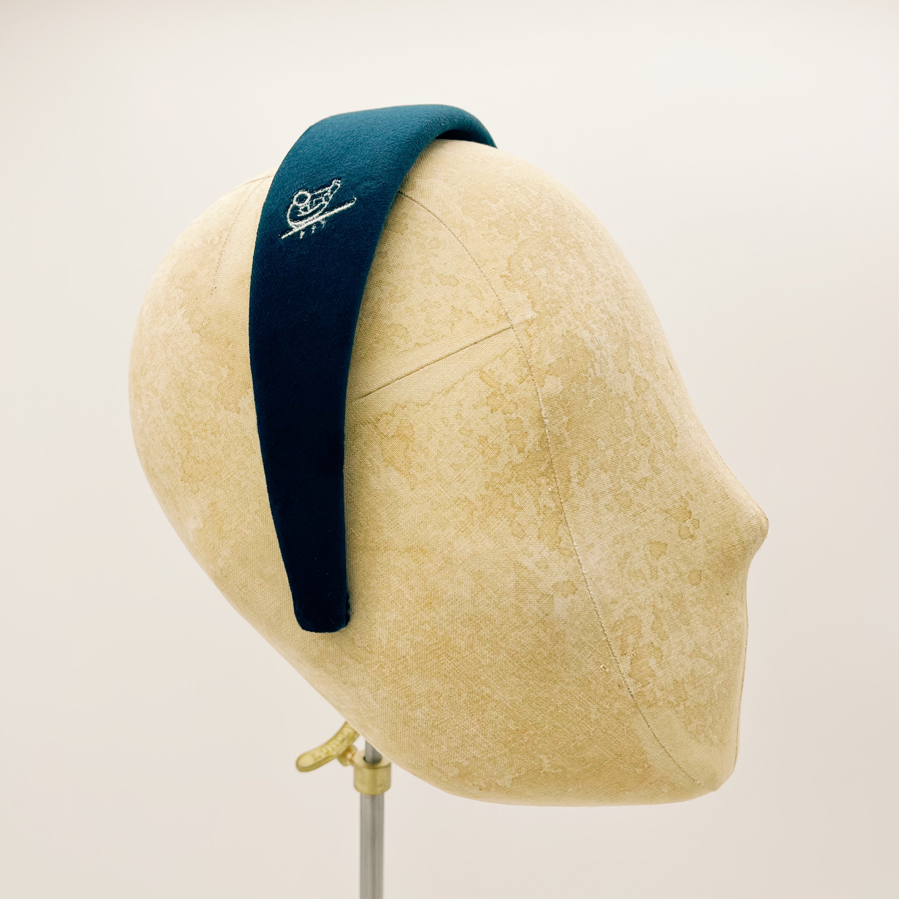 Evelyne Aymon x Cipriani Headband - Blue with Embroidery
