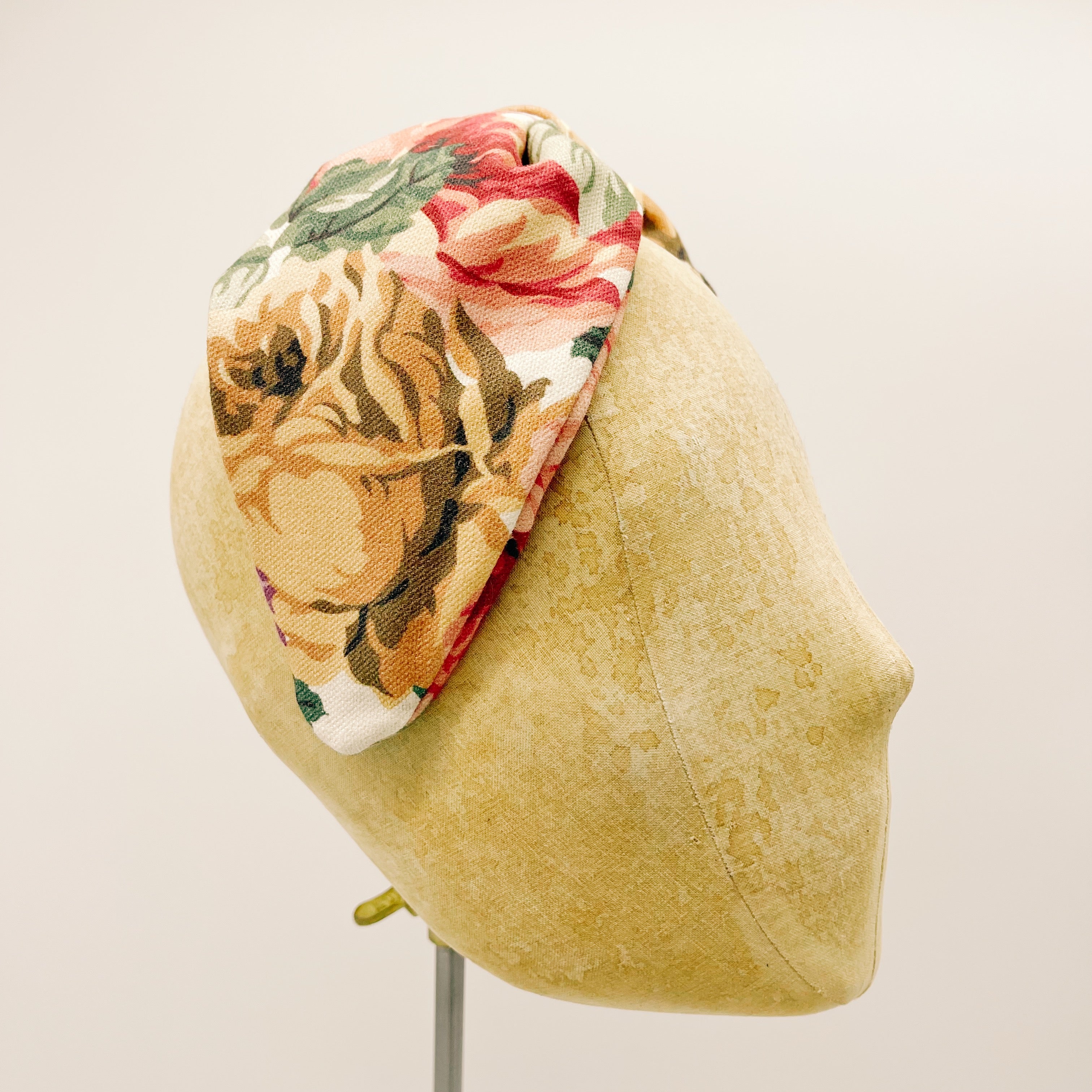 Deep Flowers Leaf Headband