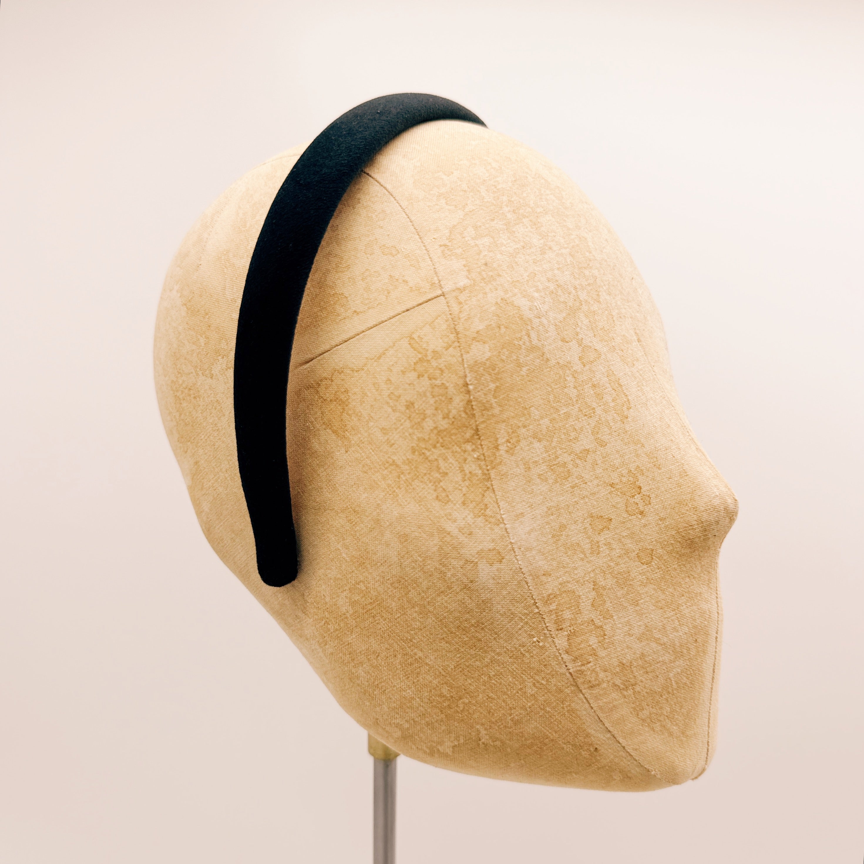 Velvet Mini Black Headband