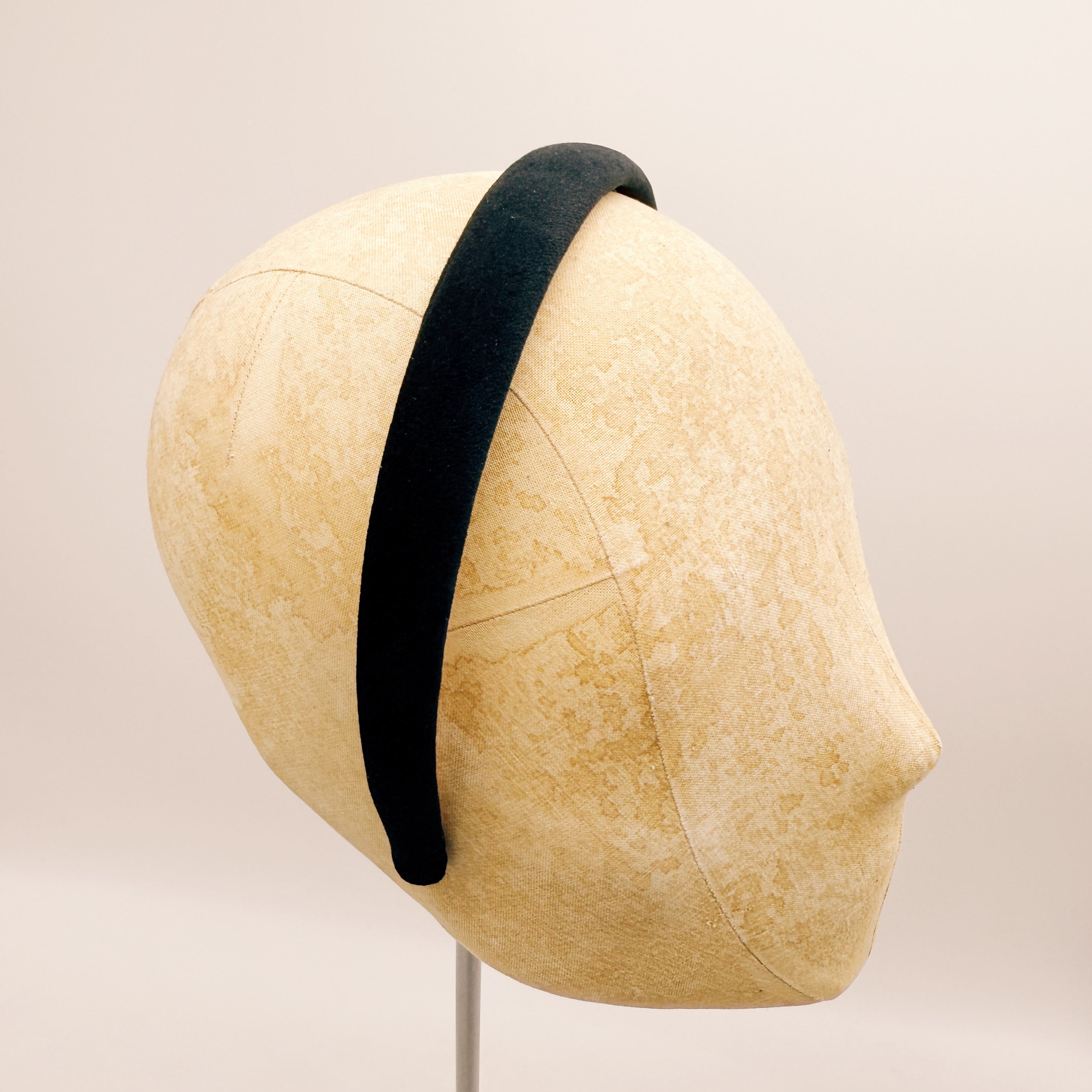 Velvet Mini Black Headband