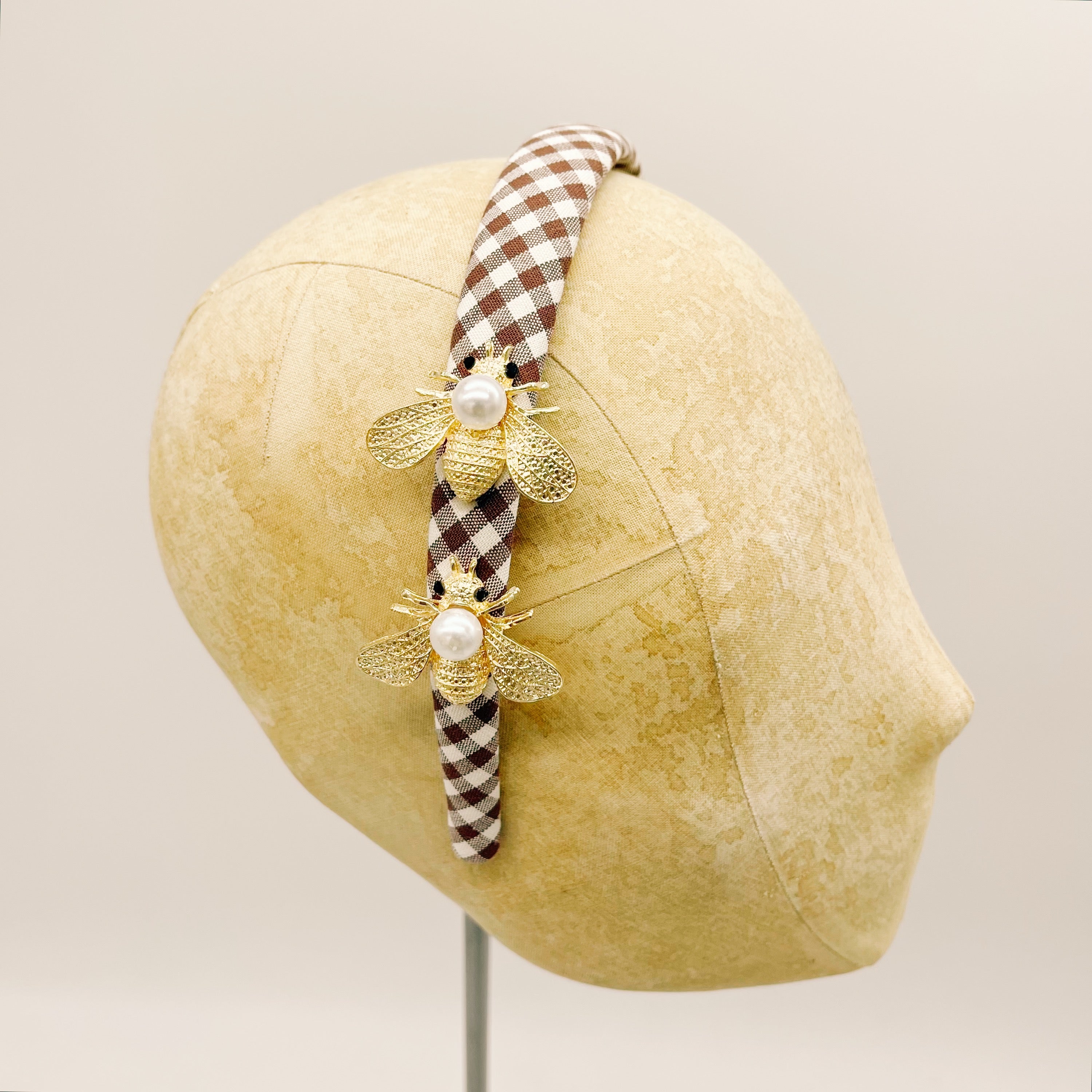 Vichy Brown Mini Series Headband #2