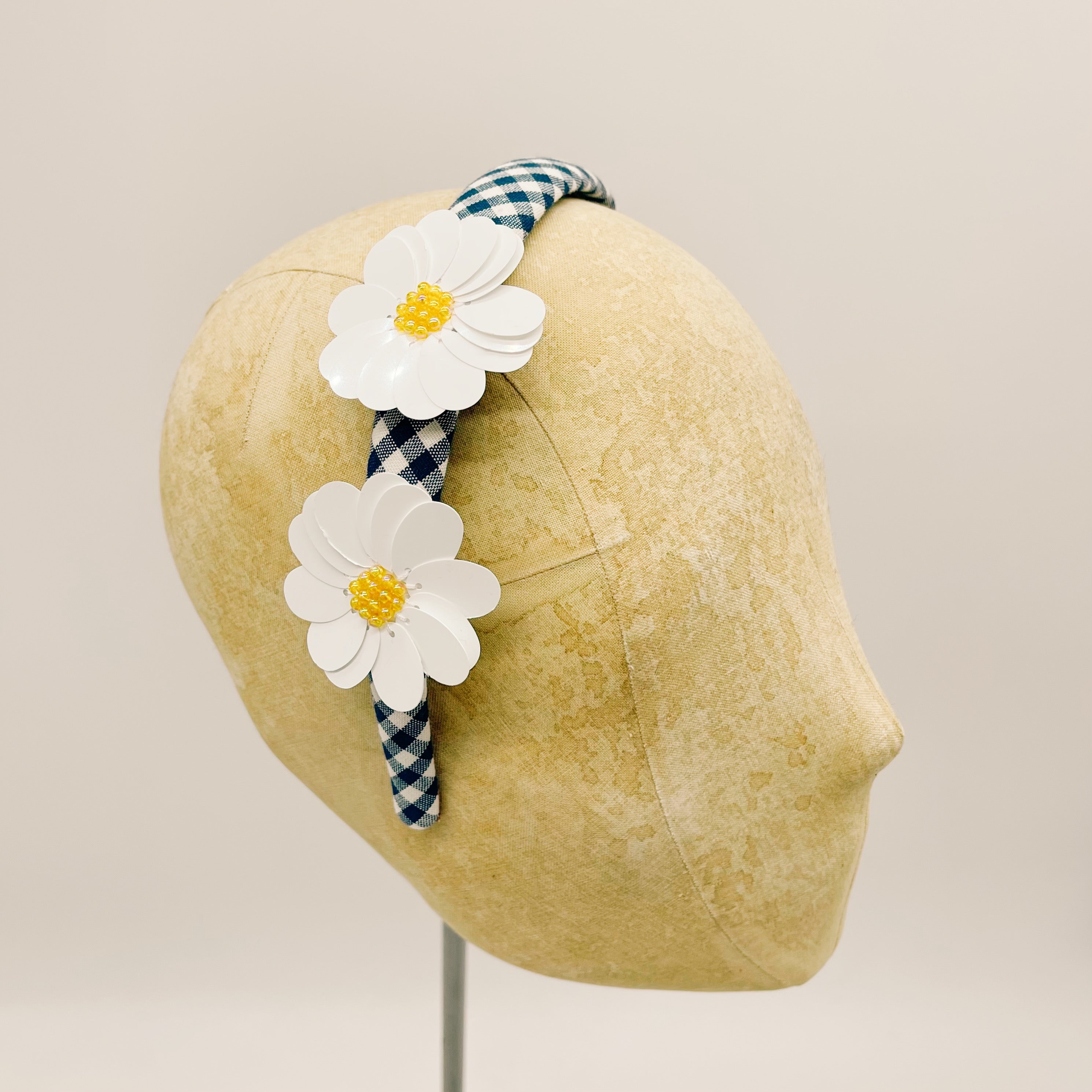 Vichy Blue Mini Series Headband #3