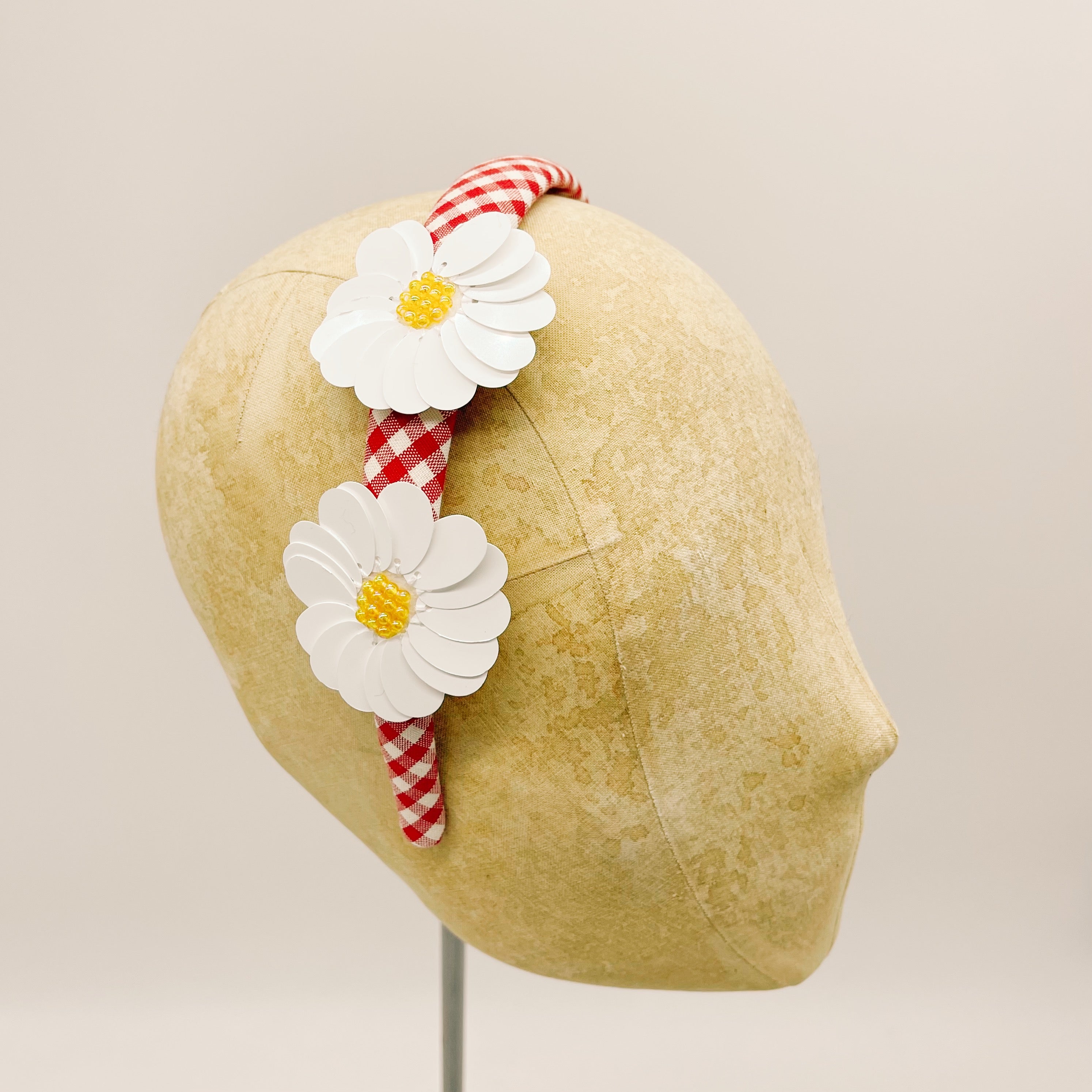 Vichy Red Mini Series Headband #3