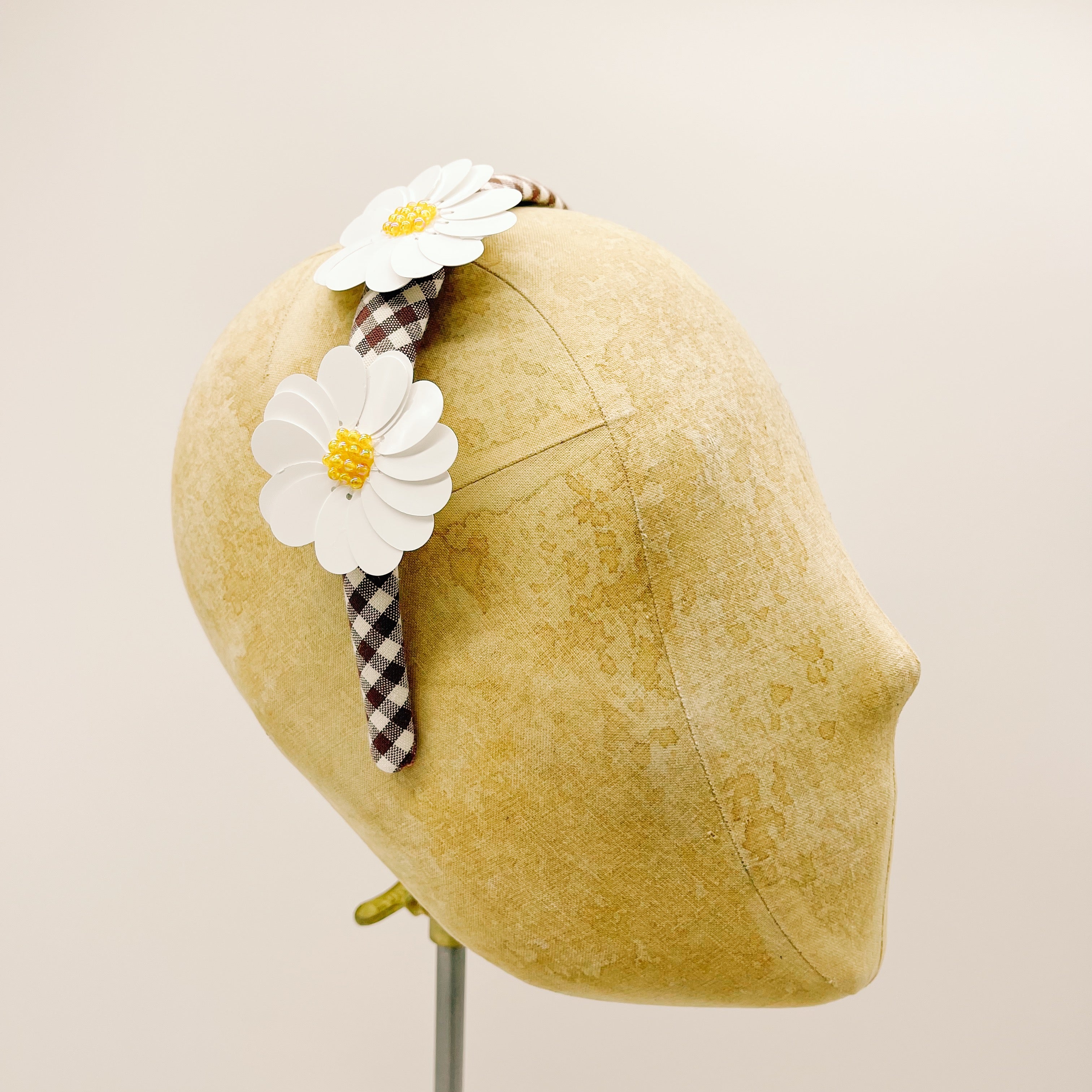 Vichy Brown Mini Series Headband #3