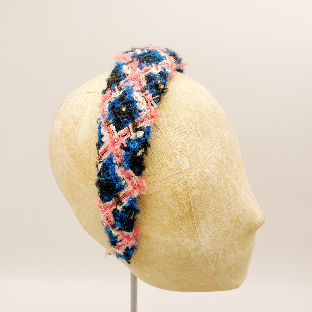 Grey Velvet Mini Headband