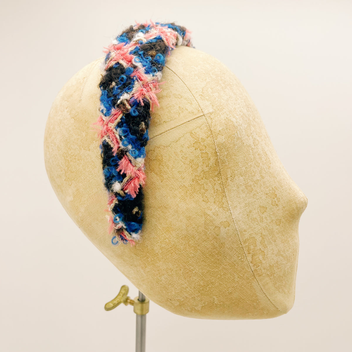Grey Velvet Mini Headband