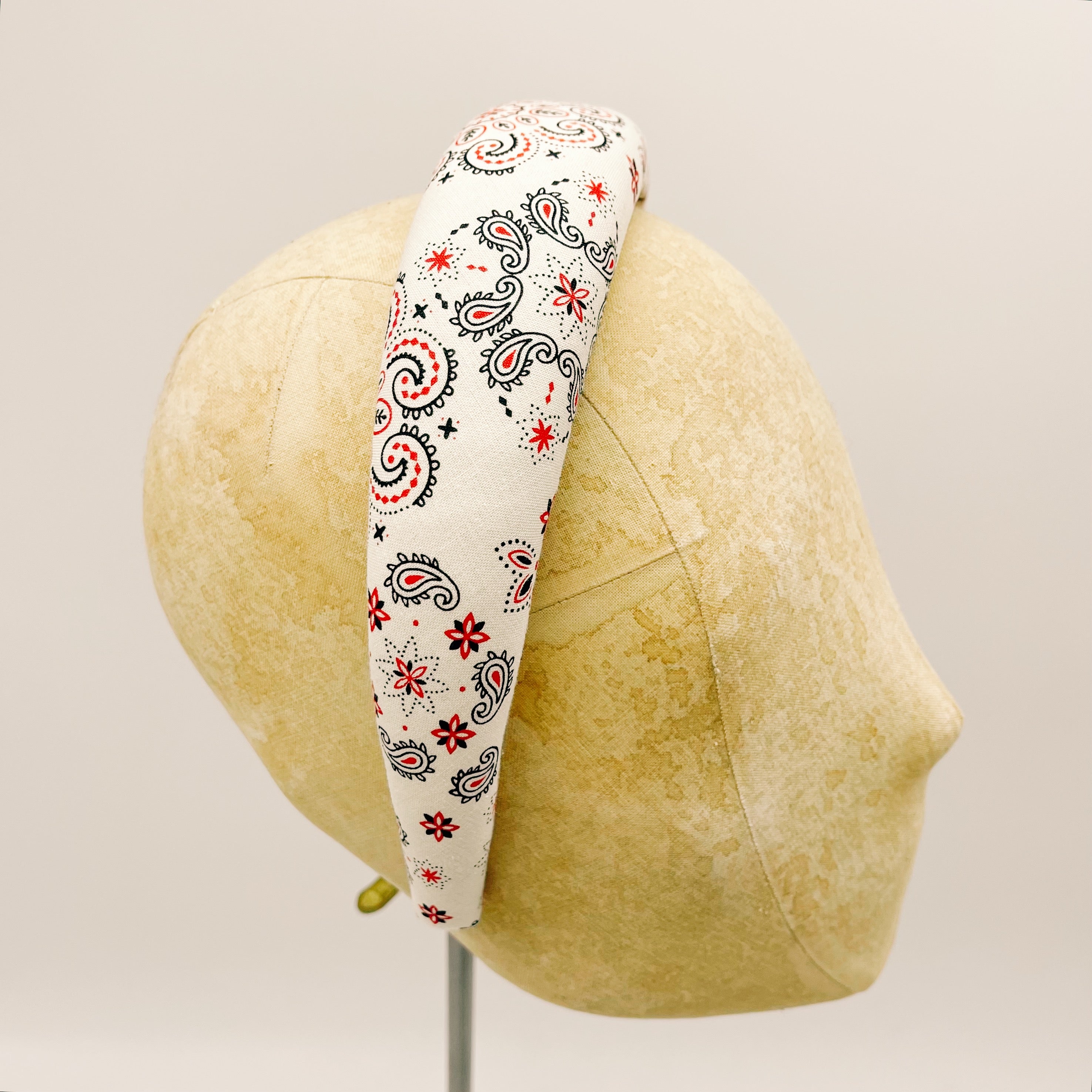 Cerchietto White Japanese Bandana Padded