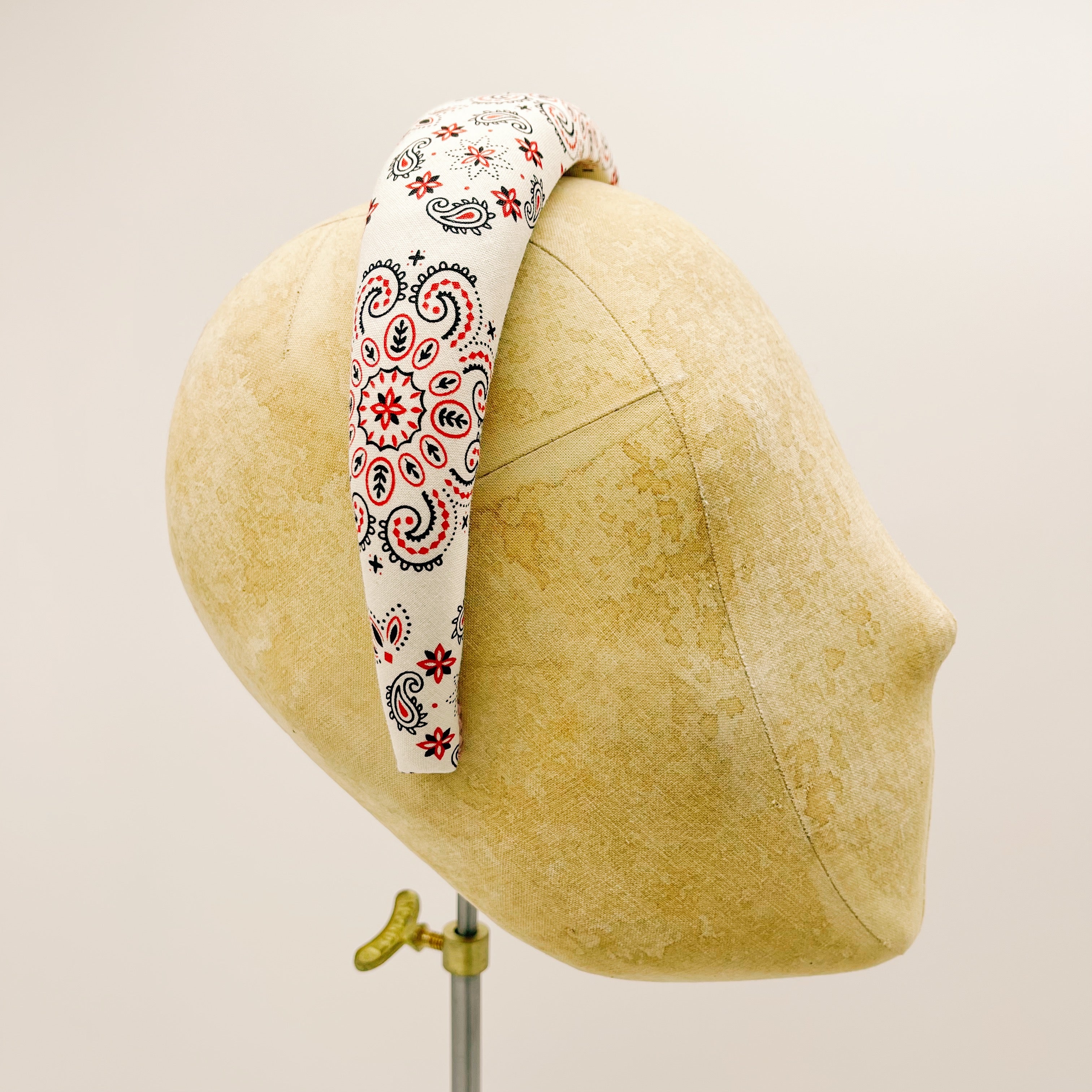 Cerchietto White Japanese Bandana Padded
