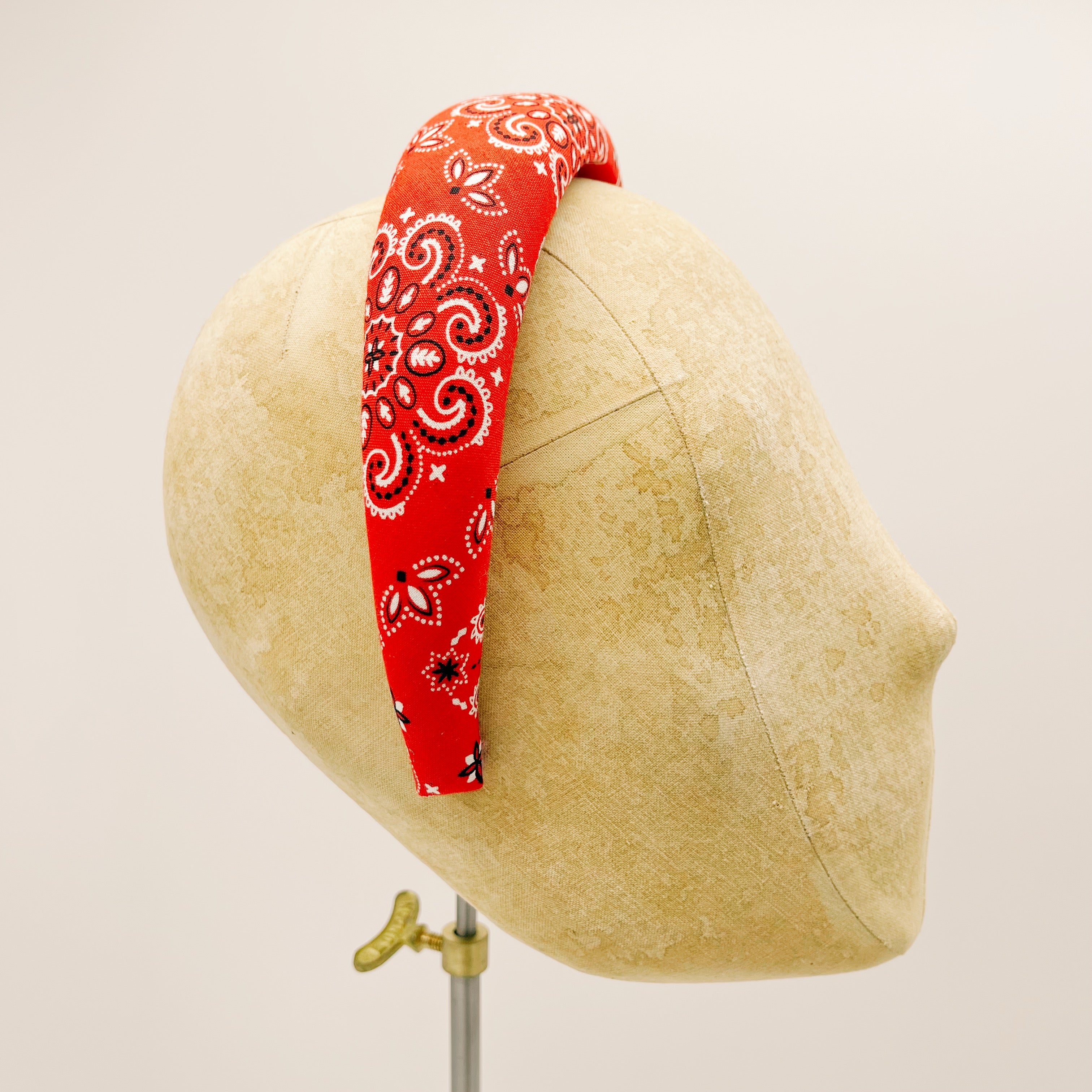 Cerchietto Red Japanese Bandana Padded