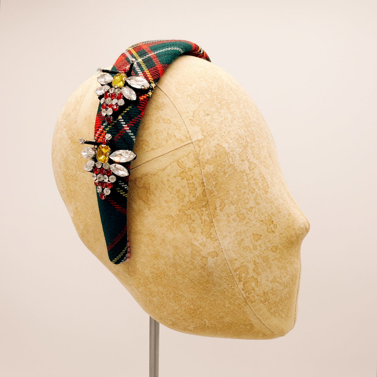 Headband Velluto Camel Mini