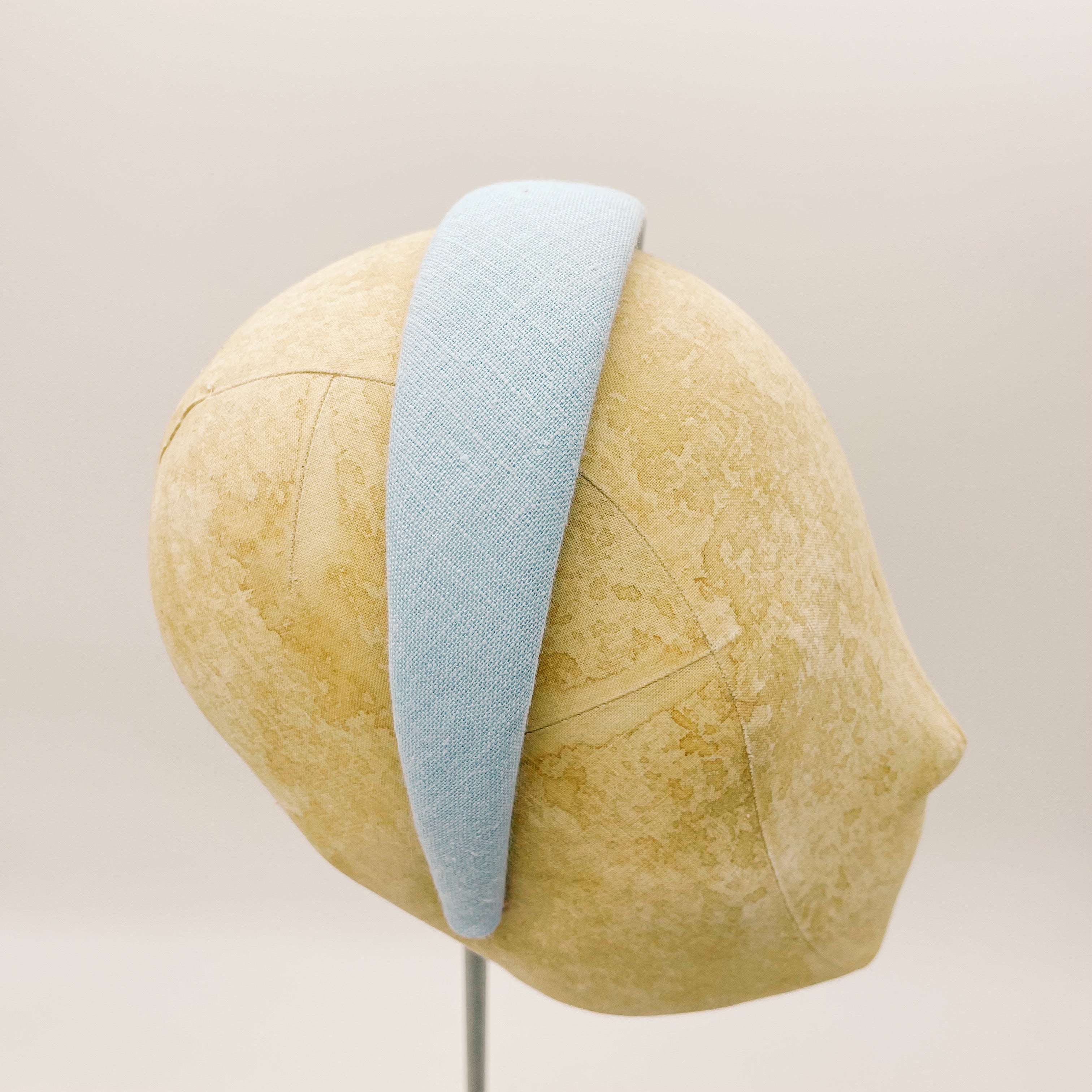 Cerchietto Lino Baby Blue