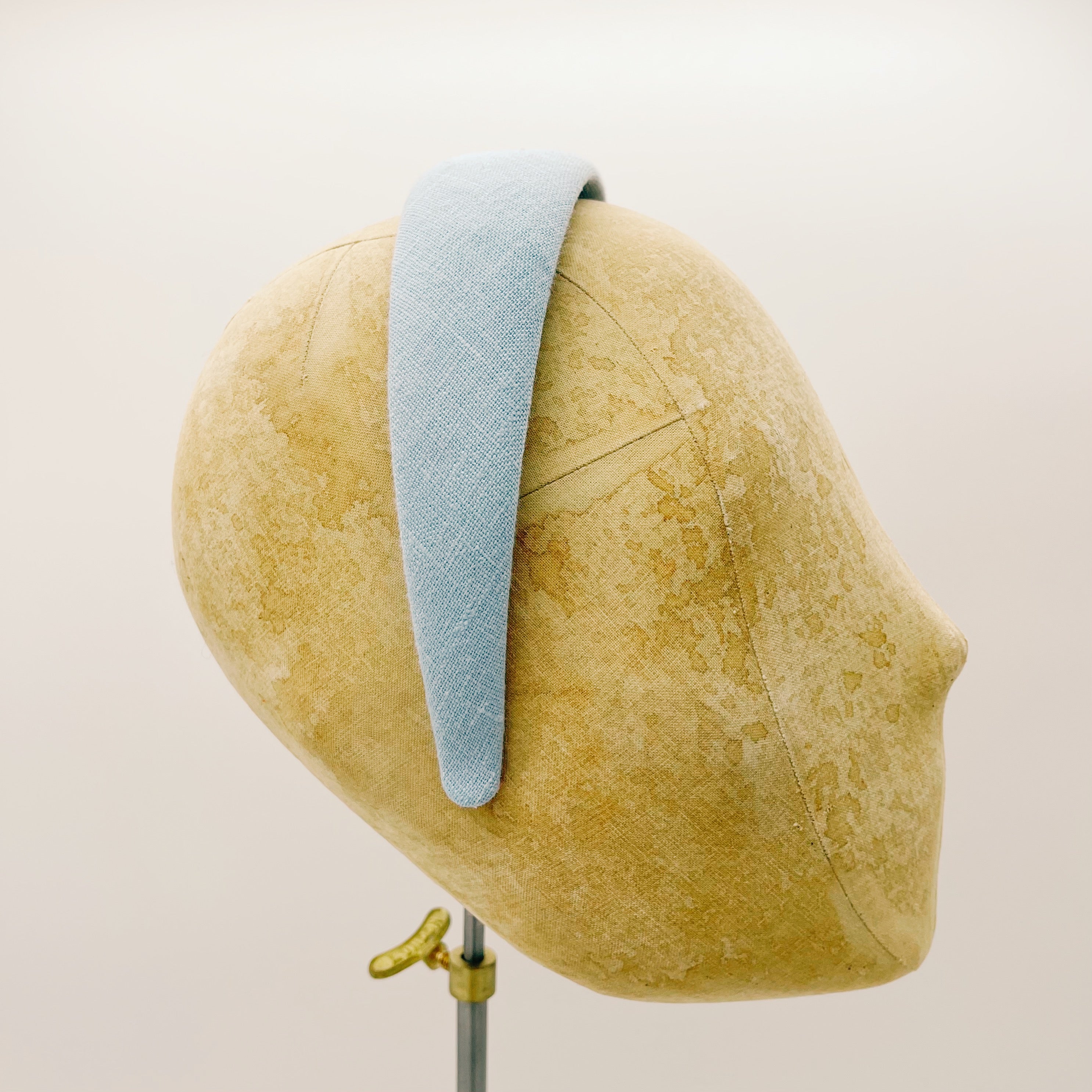 Cerchietto Lino Baby Blue