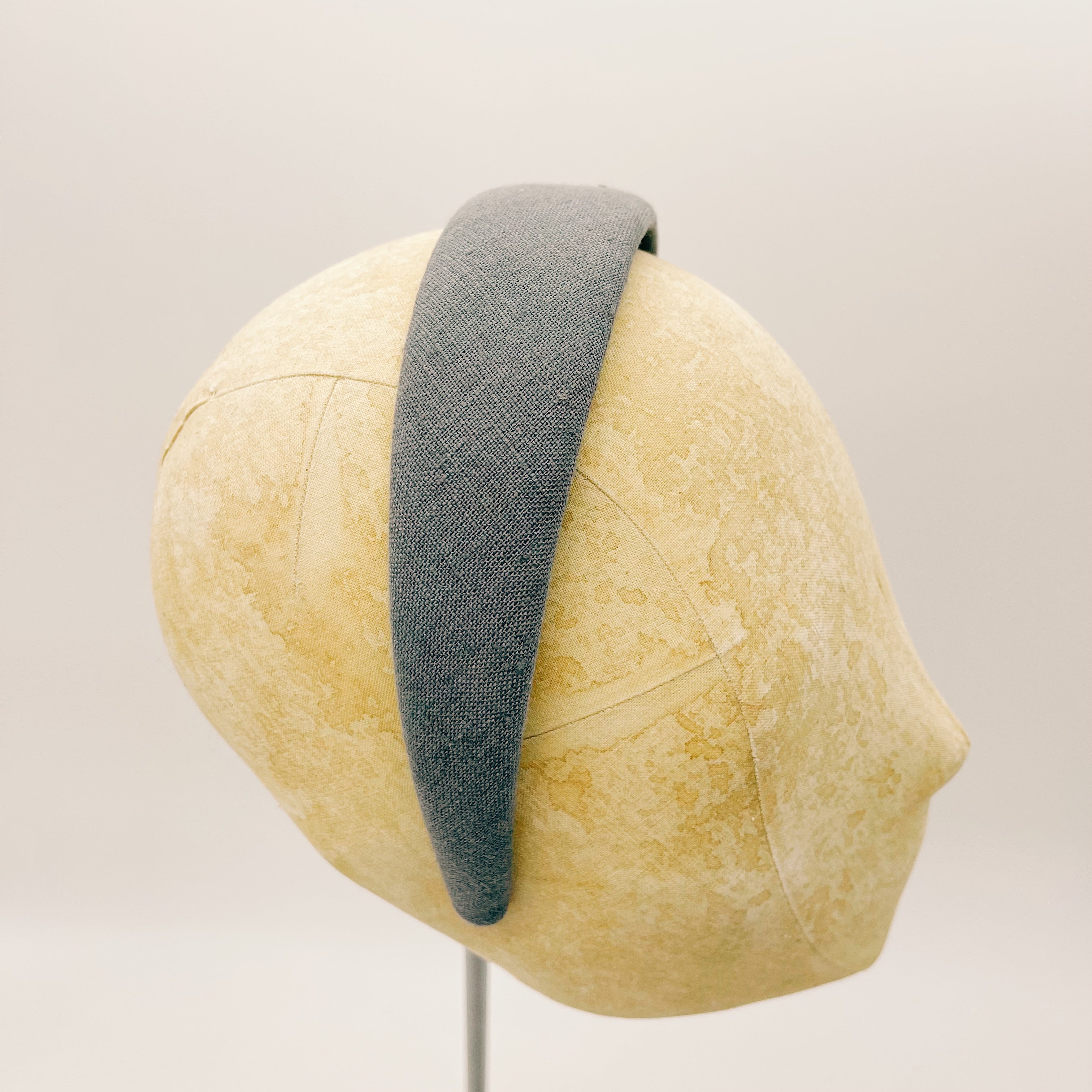 Headband Linen Fossil Gray