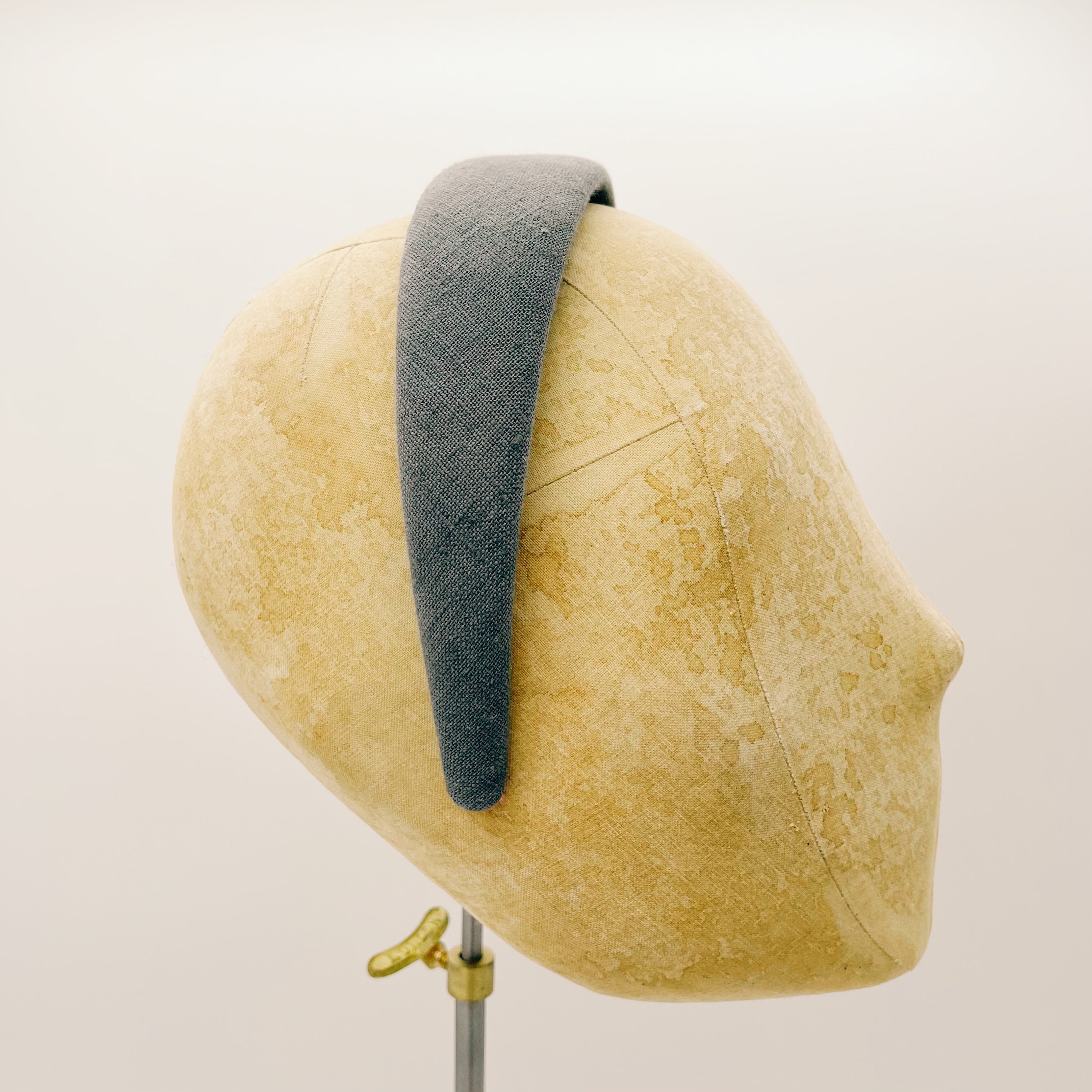 Headband Linen Fossil Gray