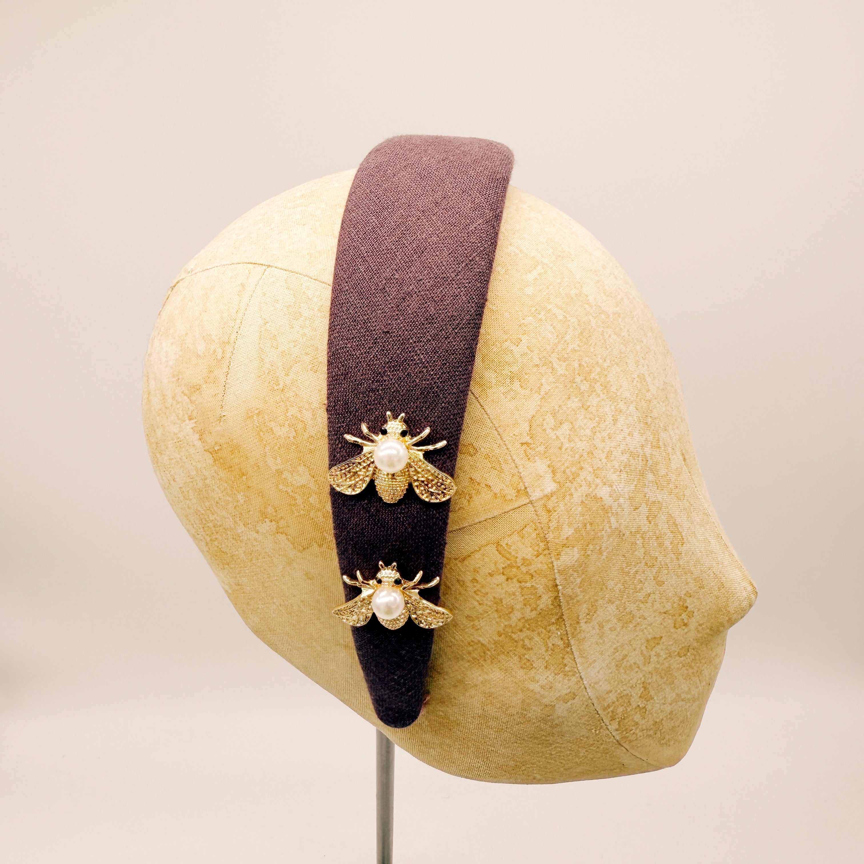 Cerchietto Lino Plum Series #4