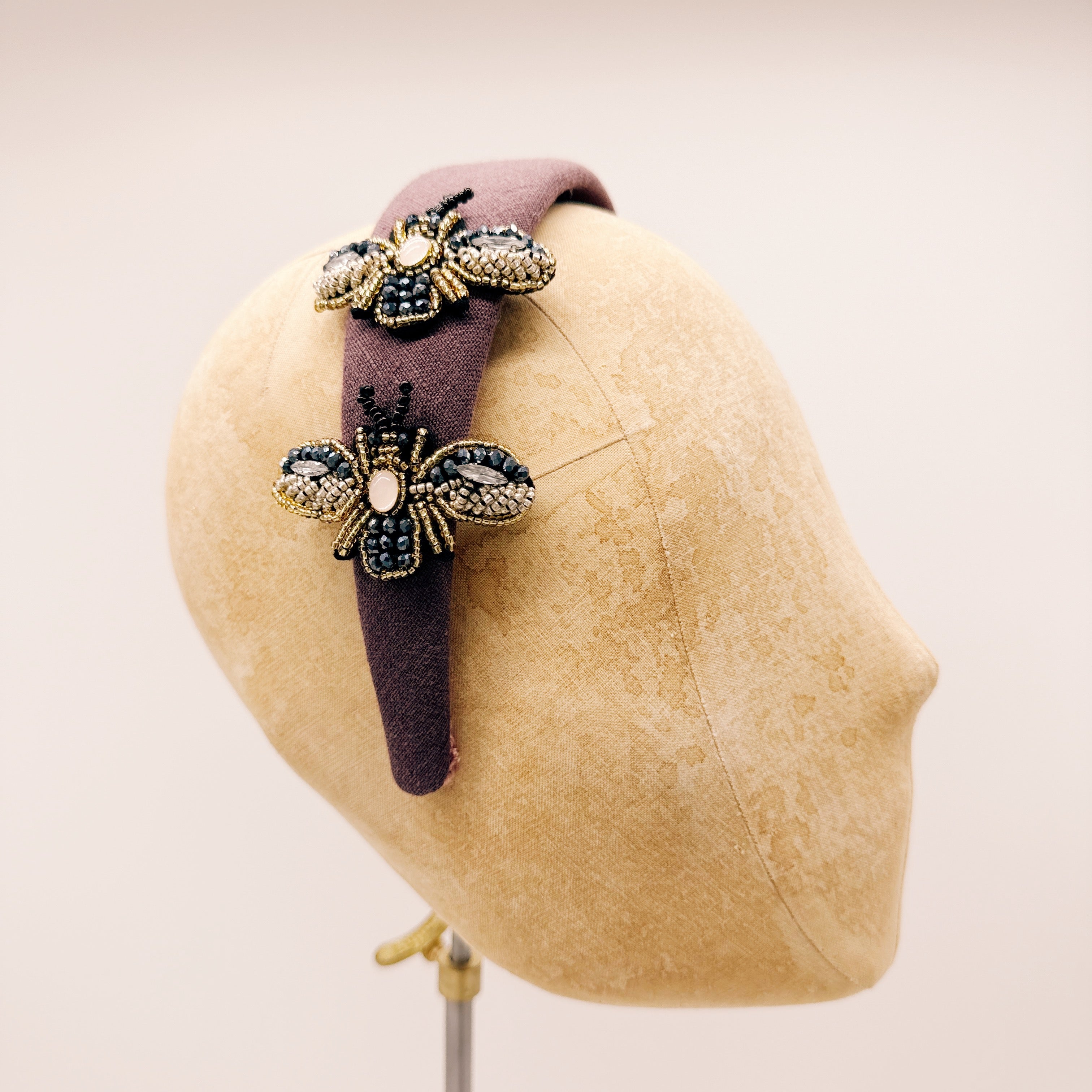 Cerchietto Lino Plum Series #5