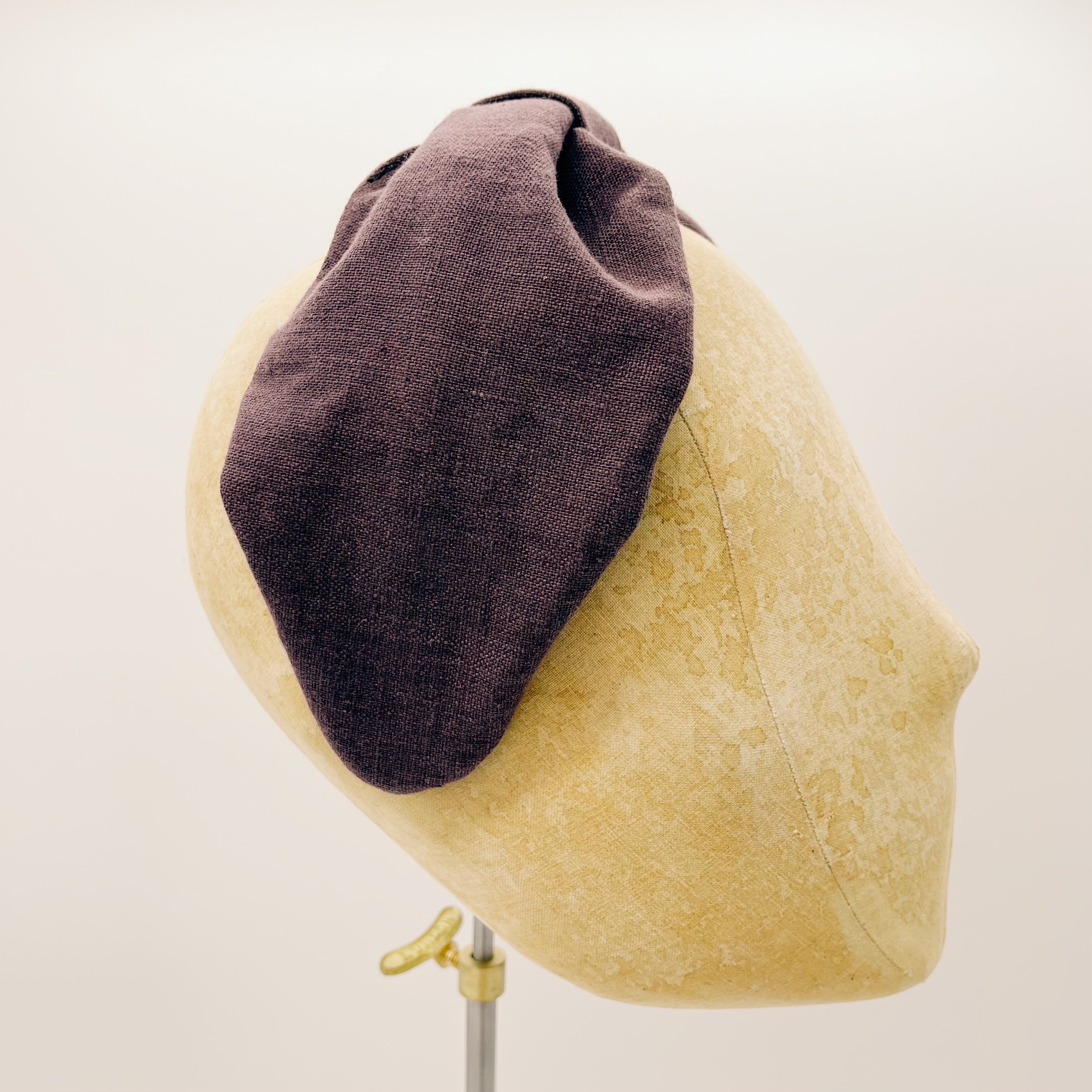 Plum Leaf Linen Headband