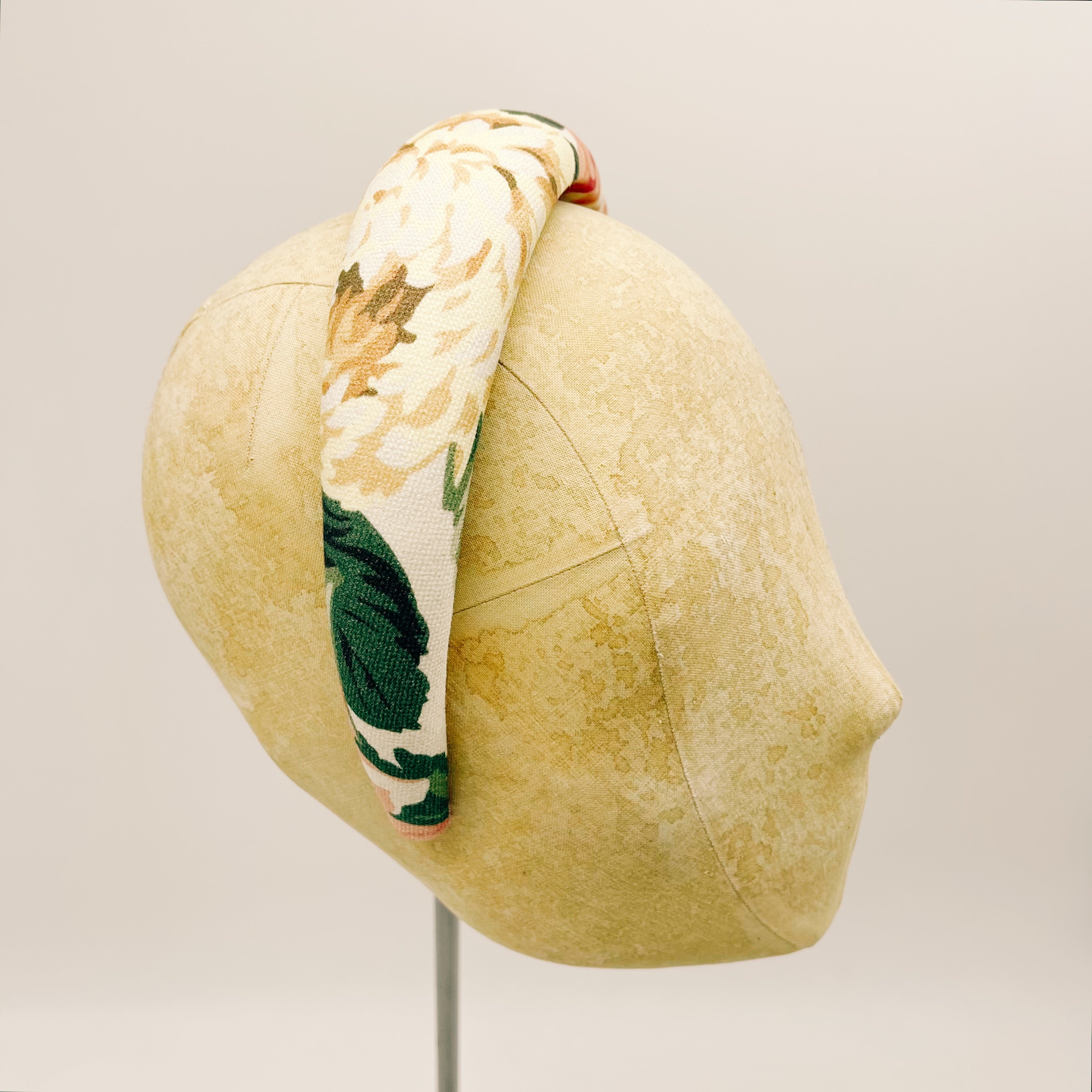 Deep Flowers Padded Headband