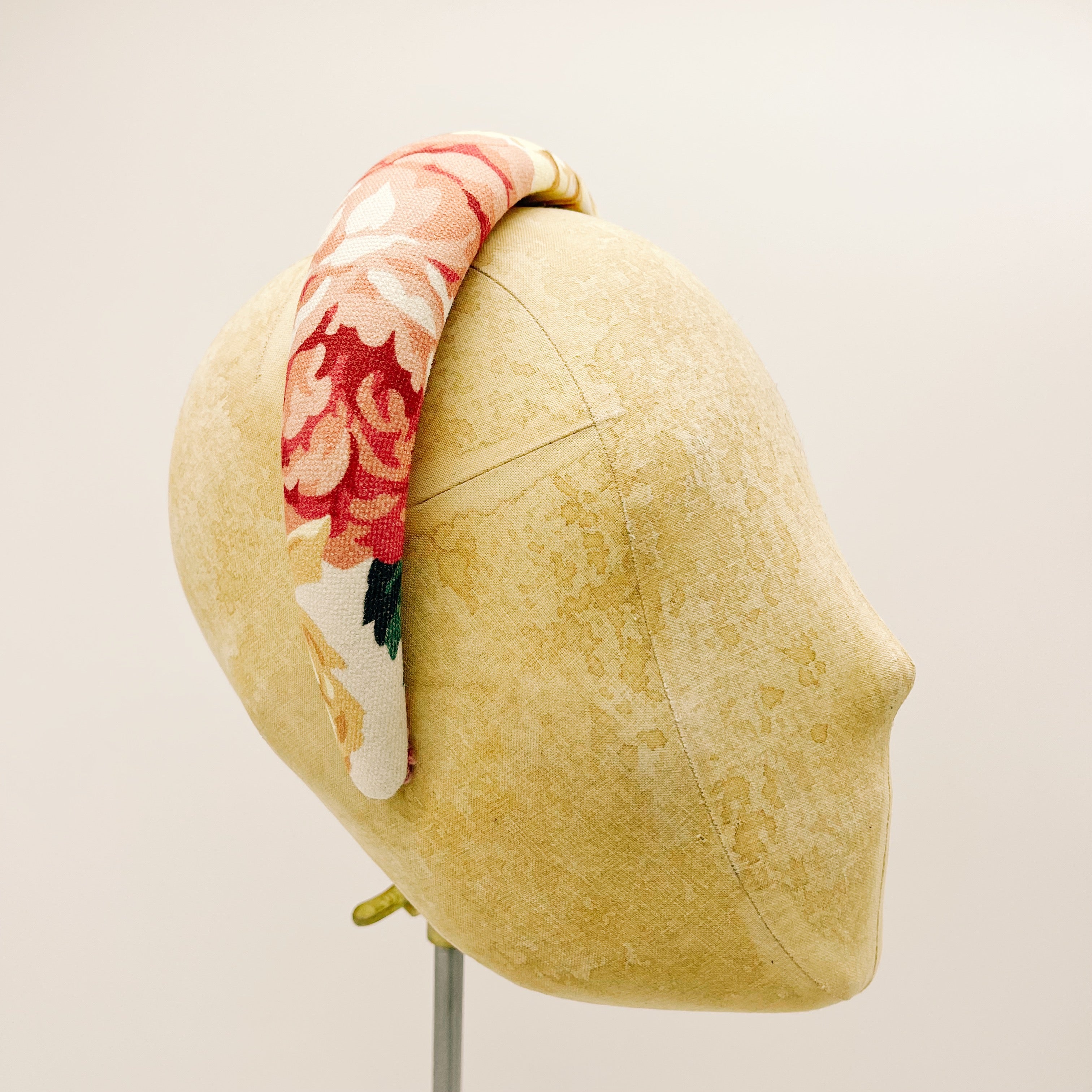 Deep Flowers Padded Headband