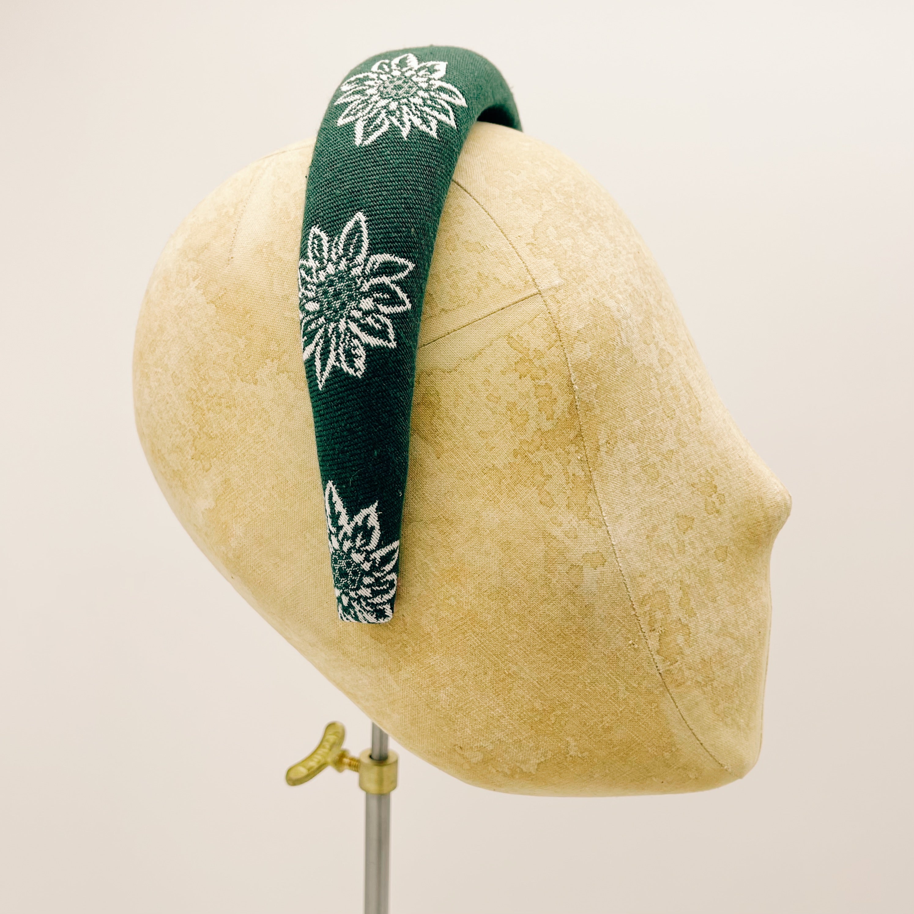 Vichy Green Padded Headband