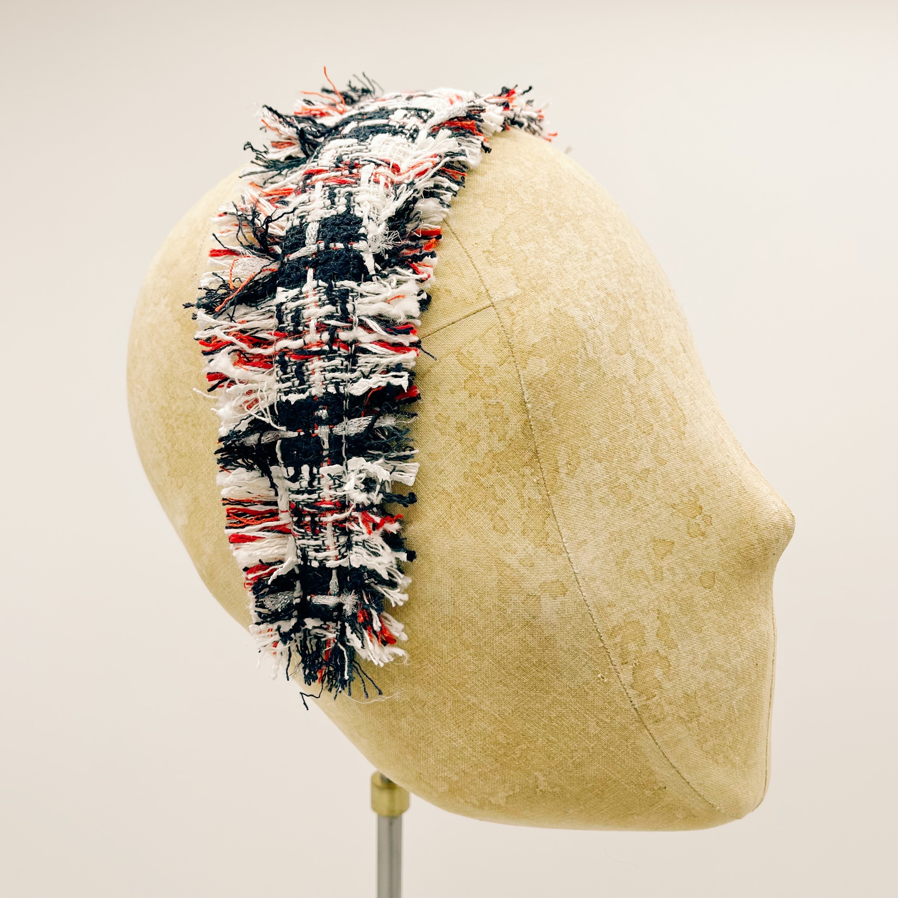 Tweed Fringes Headband n.3
