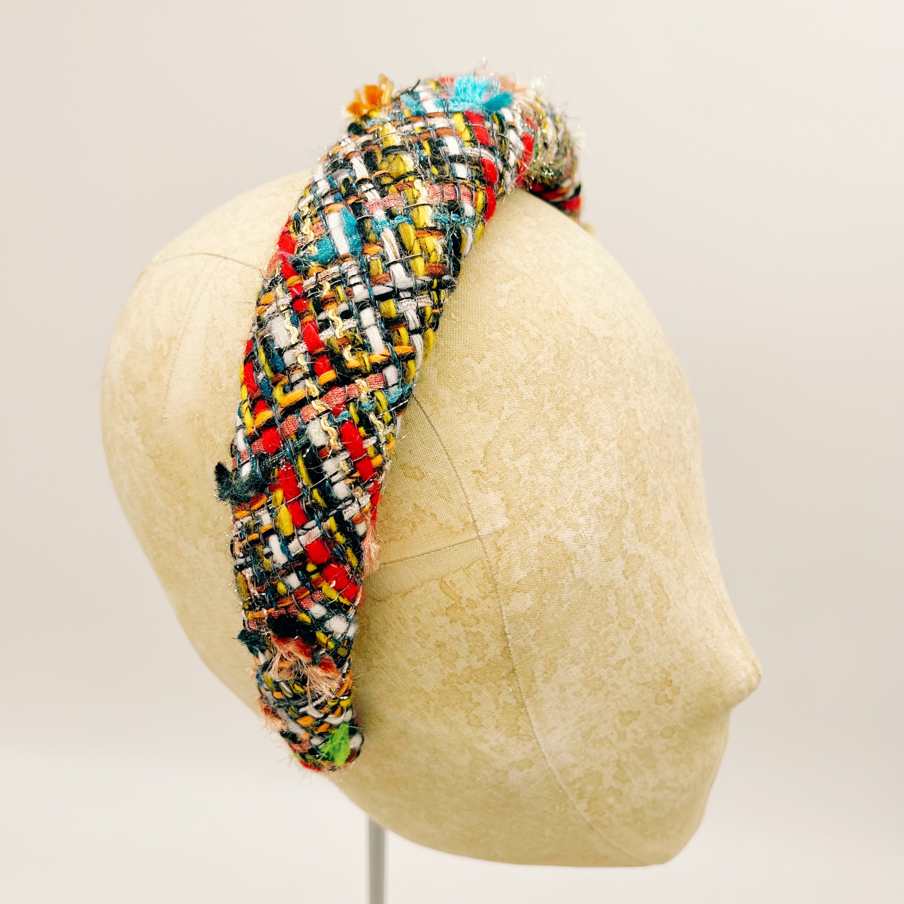 Padded Tweed Headband No. 12