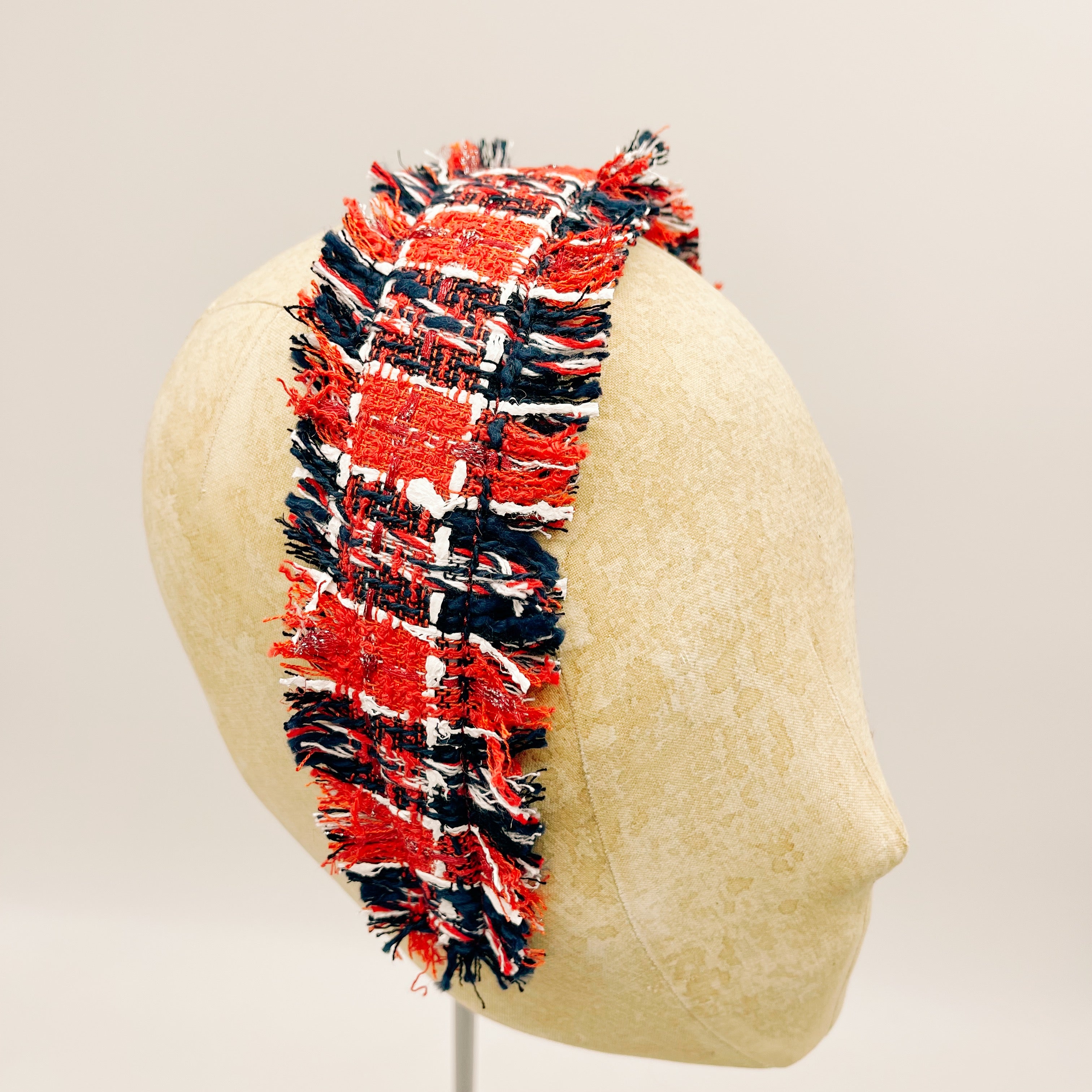 Tweed Fringed Headband no. 2
