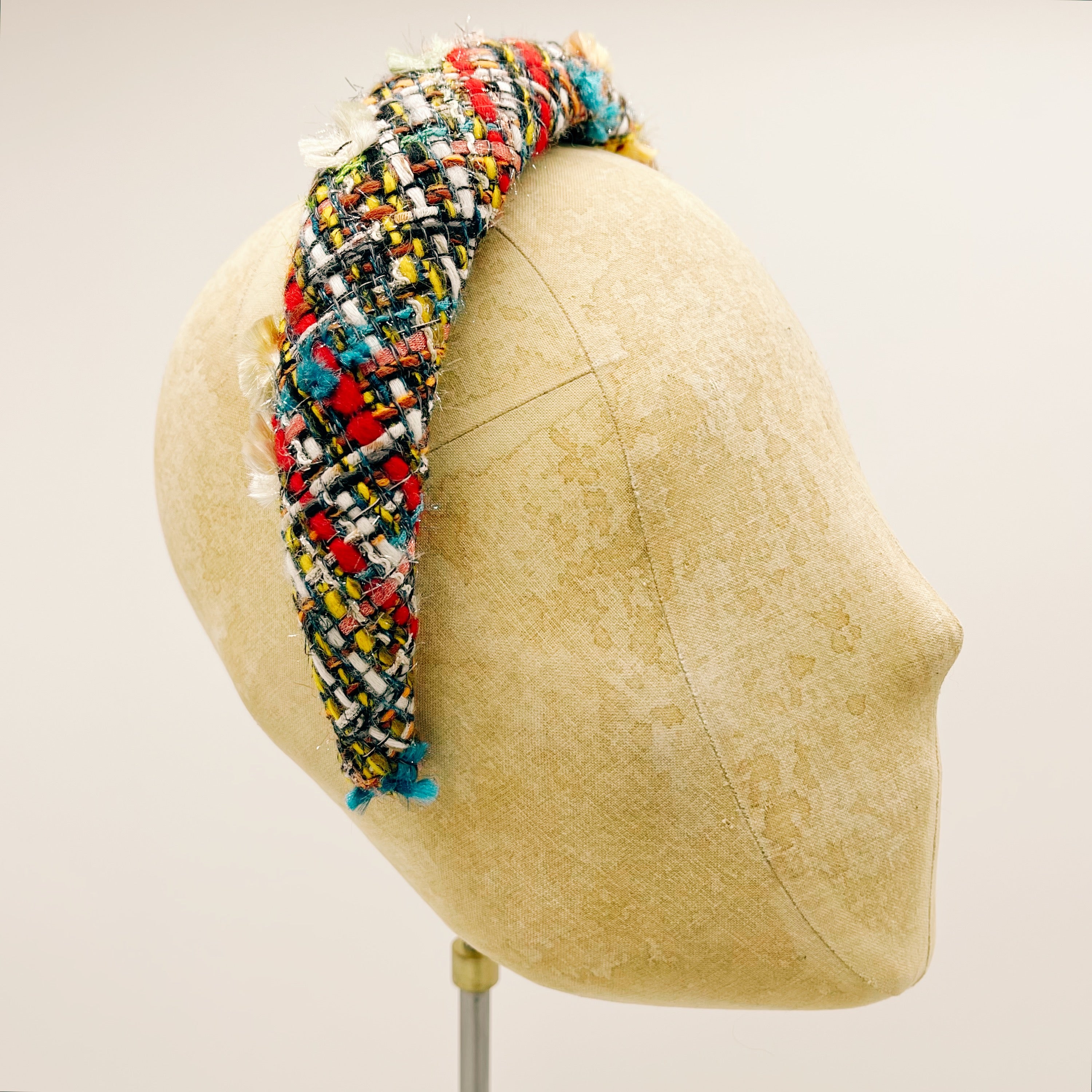 Padded Tweed Headband No. 12