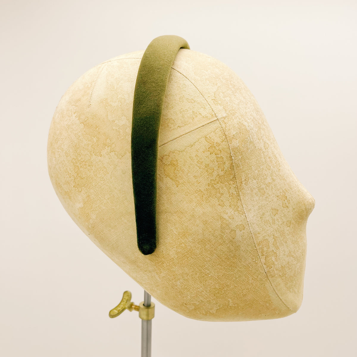 Velvet Headband Bush Green Mini