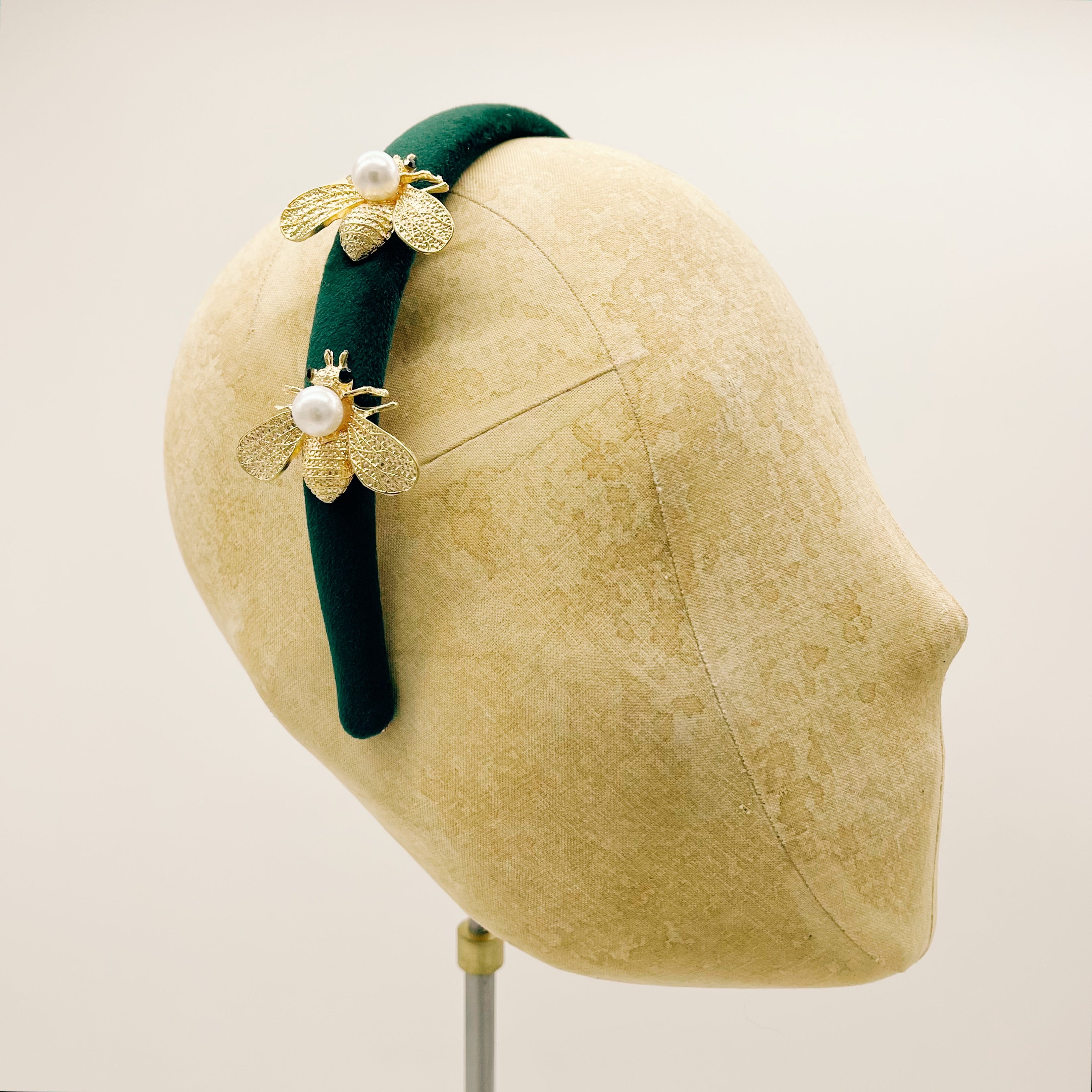 Cerchietto Velluto Forest Green Mini Series #2