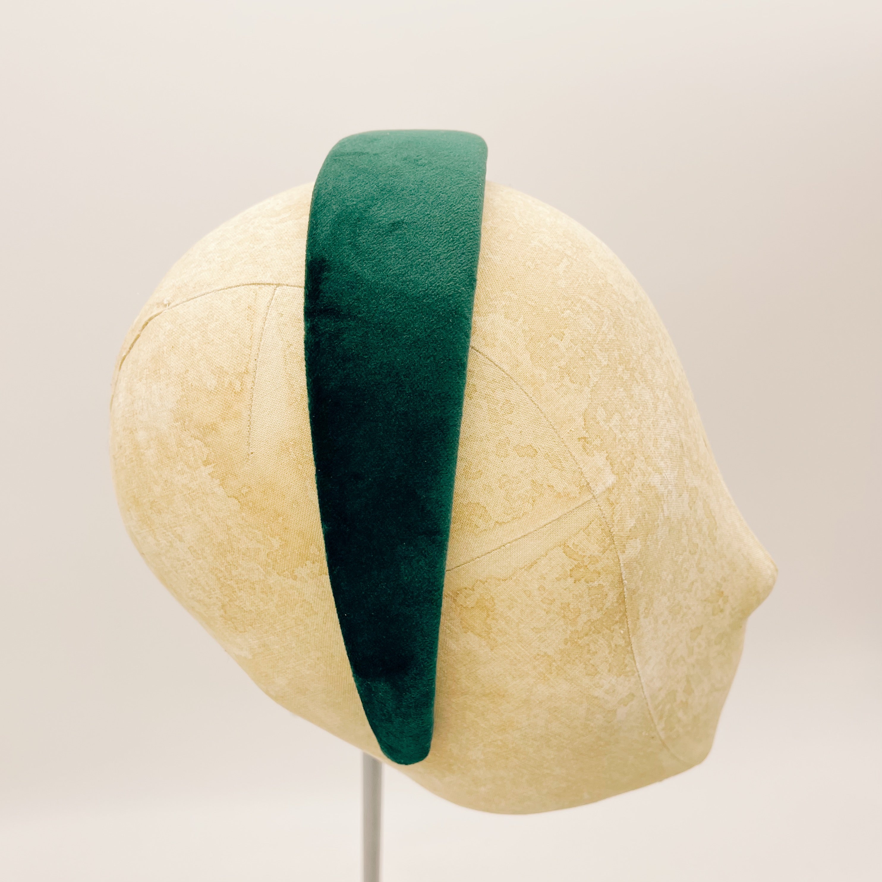 Cerchietto Velluto Forest Green