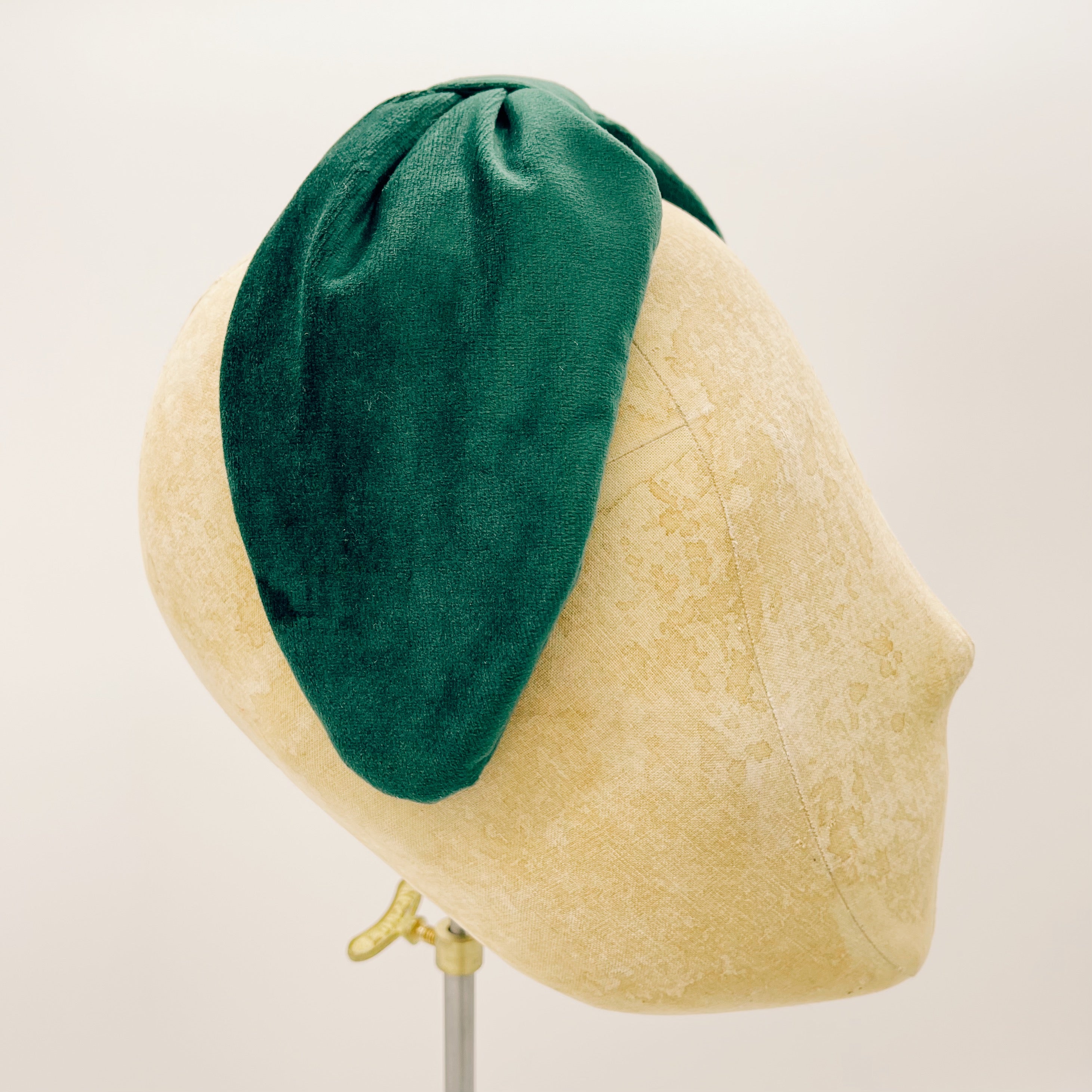 Forest Green Velvet Headband