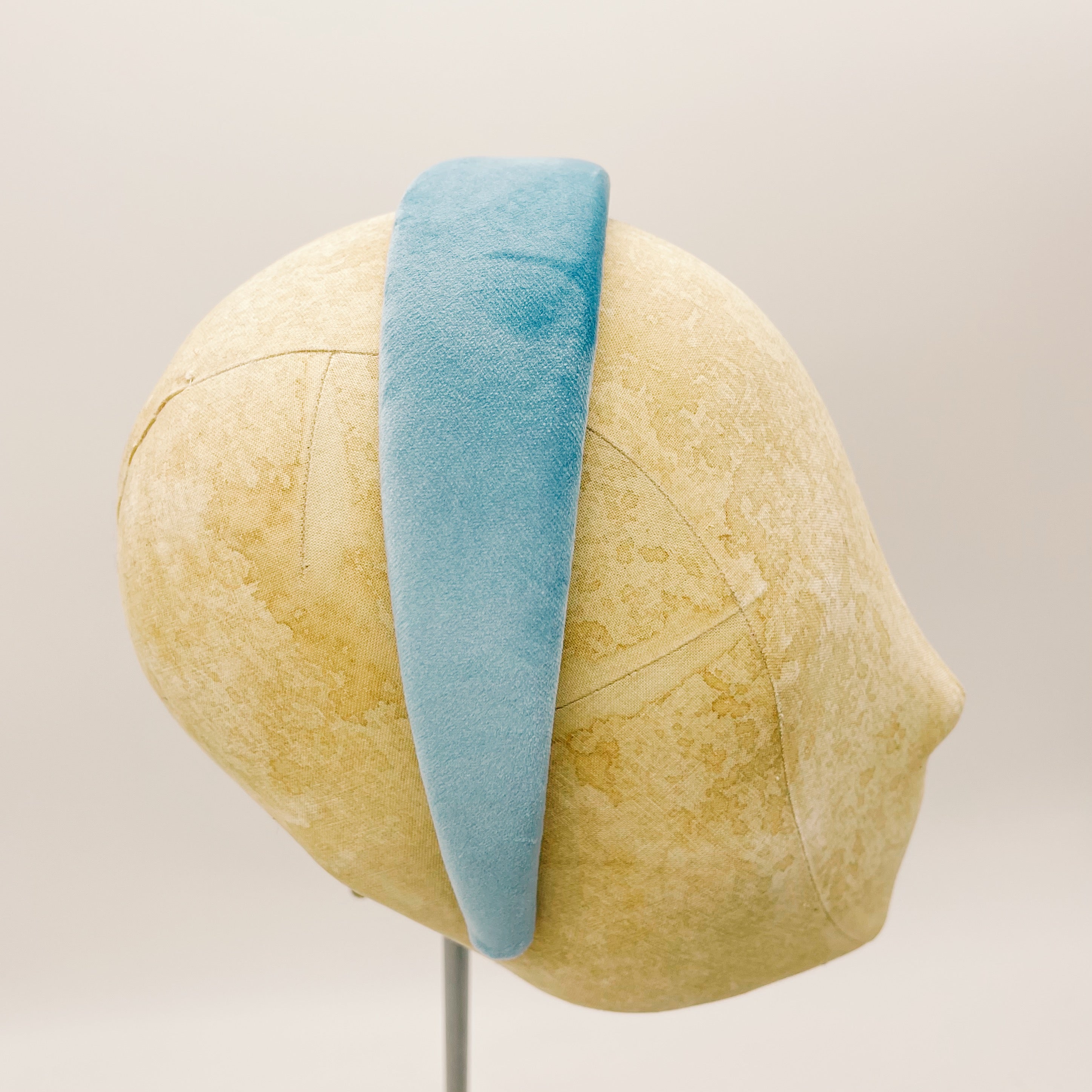 Light Blue Velvet Headband