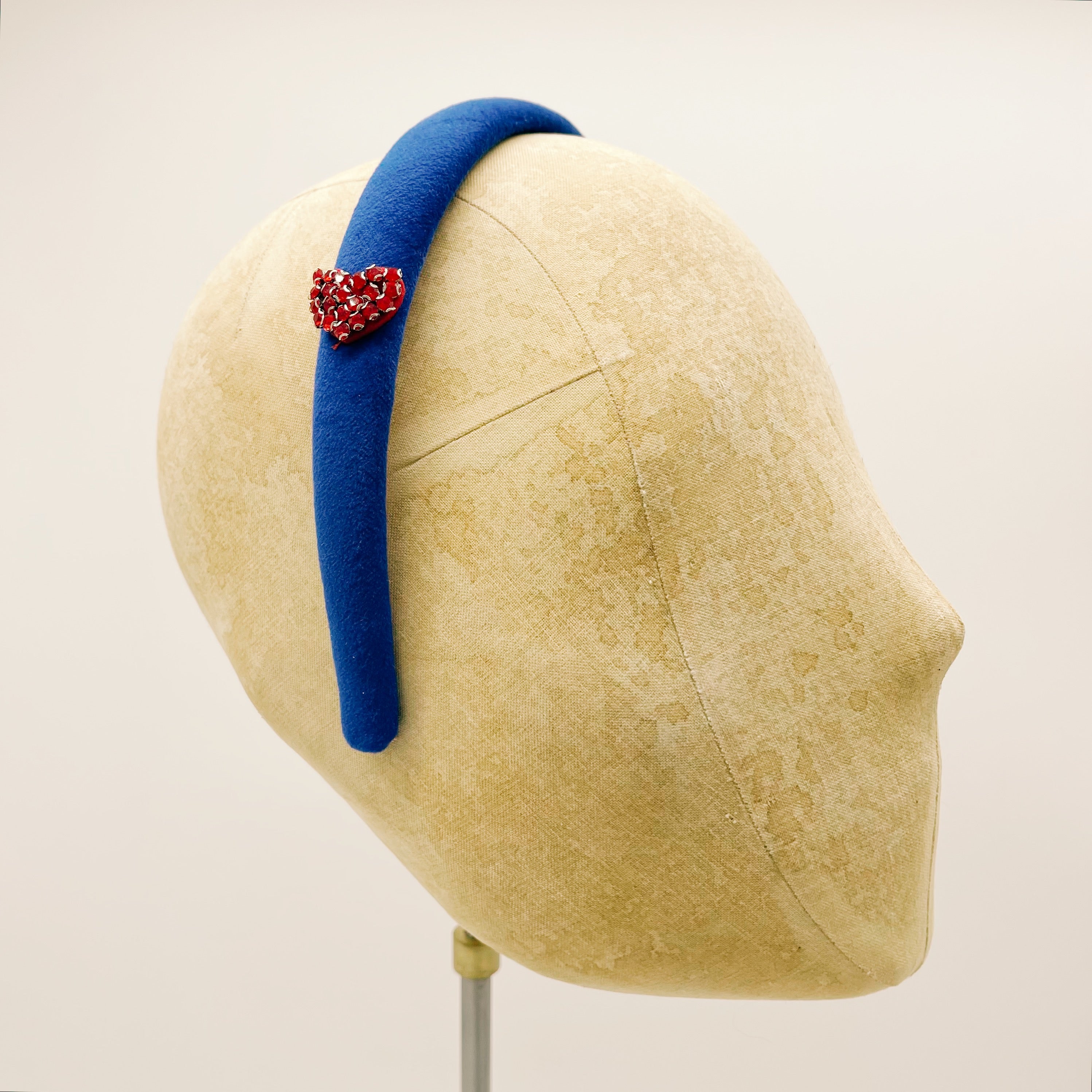 Grey Velvet Mini Headband