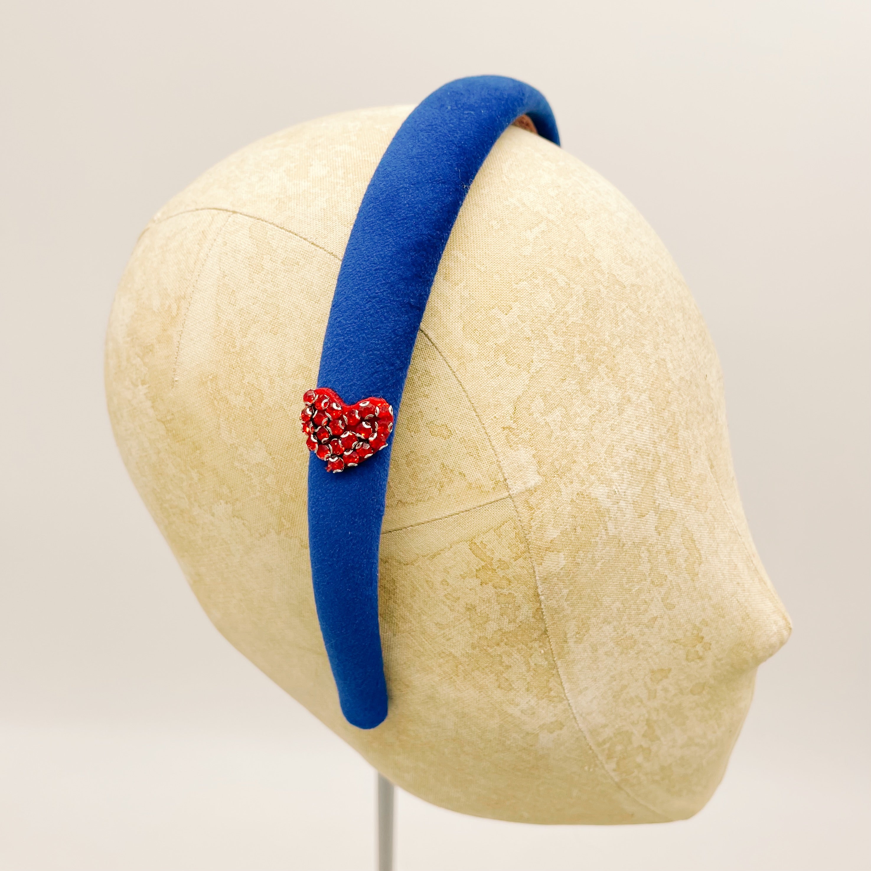 Grey Velvet Mini Headband