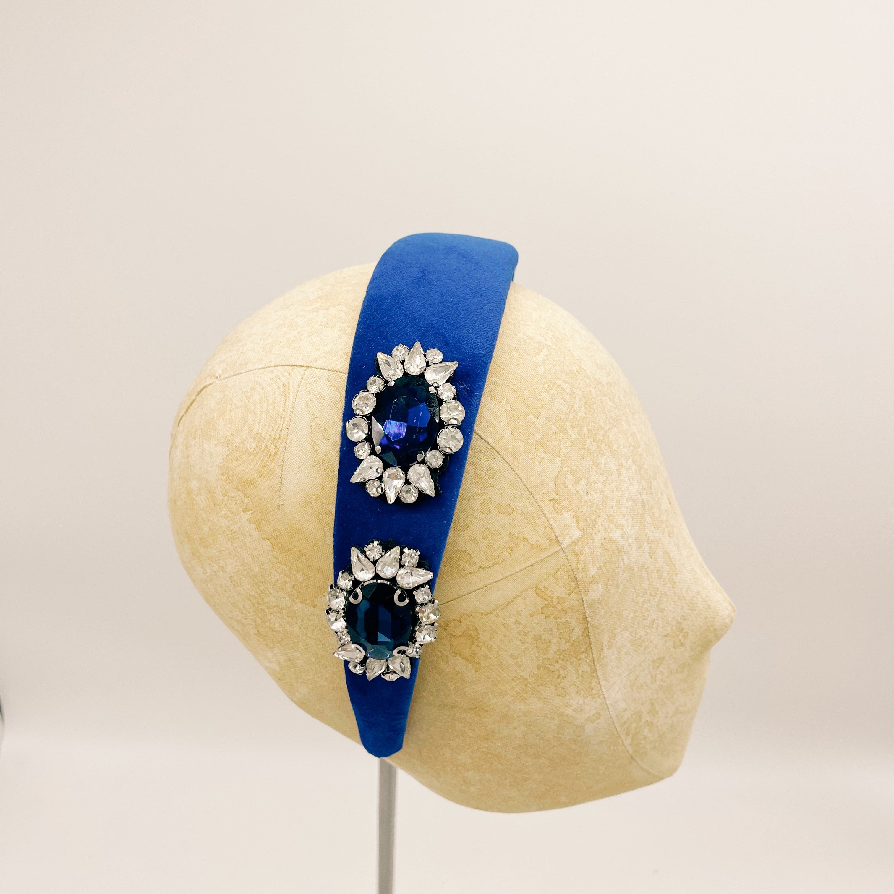 Cerchietto Velluto Royal Blue Series #3