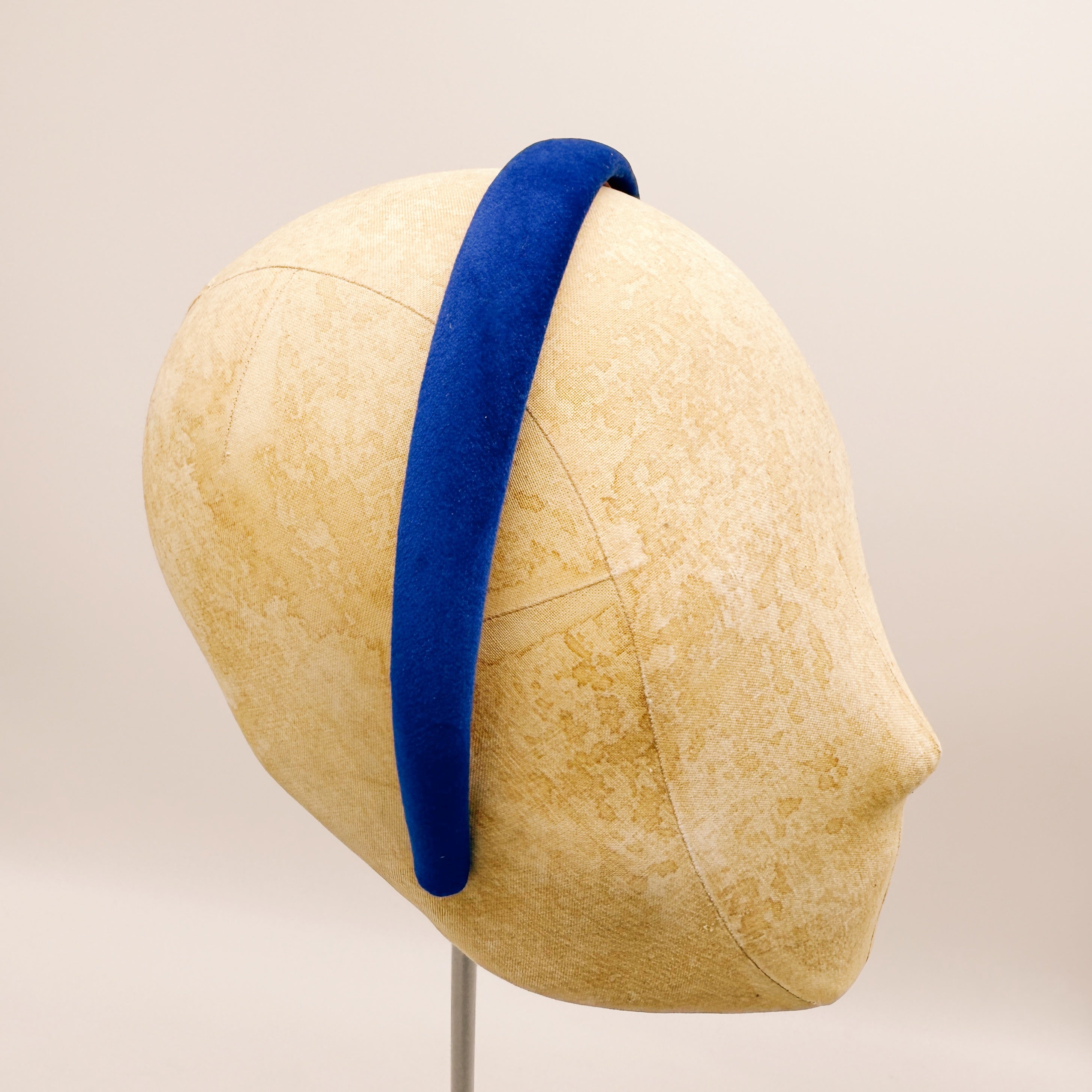 Royal Blue Velvet Mini Headband