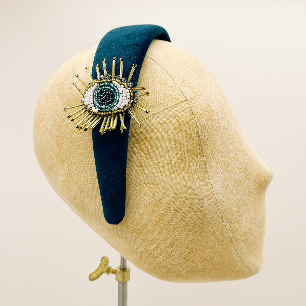 Cerchietto Velluto Navy Blue Series #10