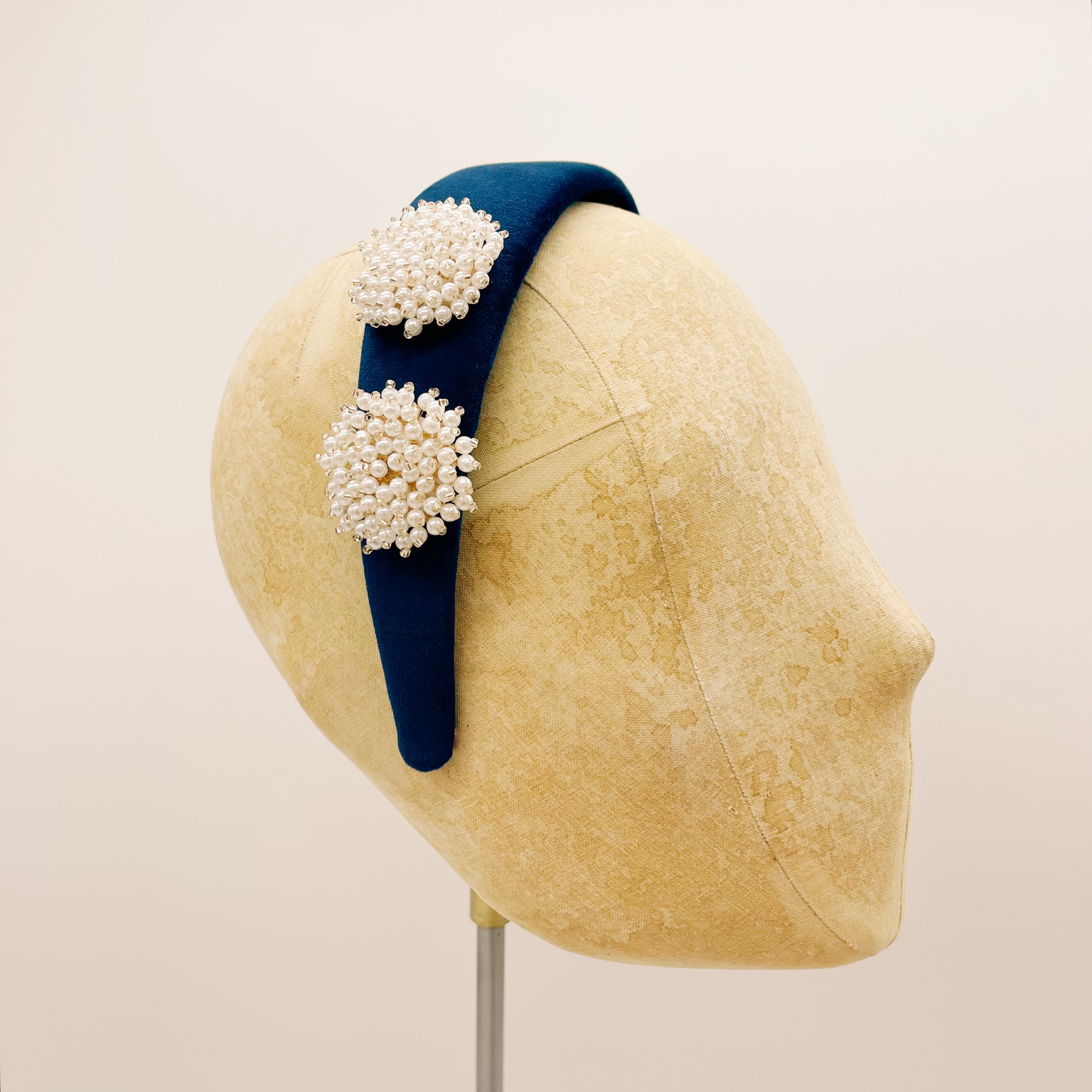 Cerchietto Velluto Navy Blue Series #1