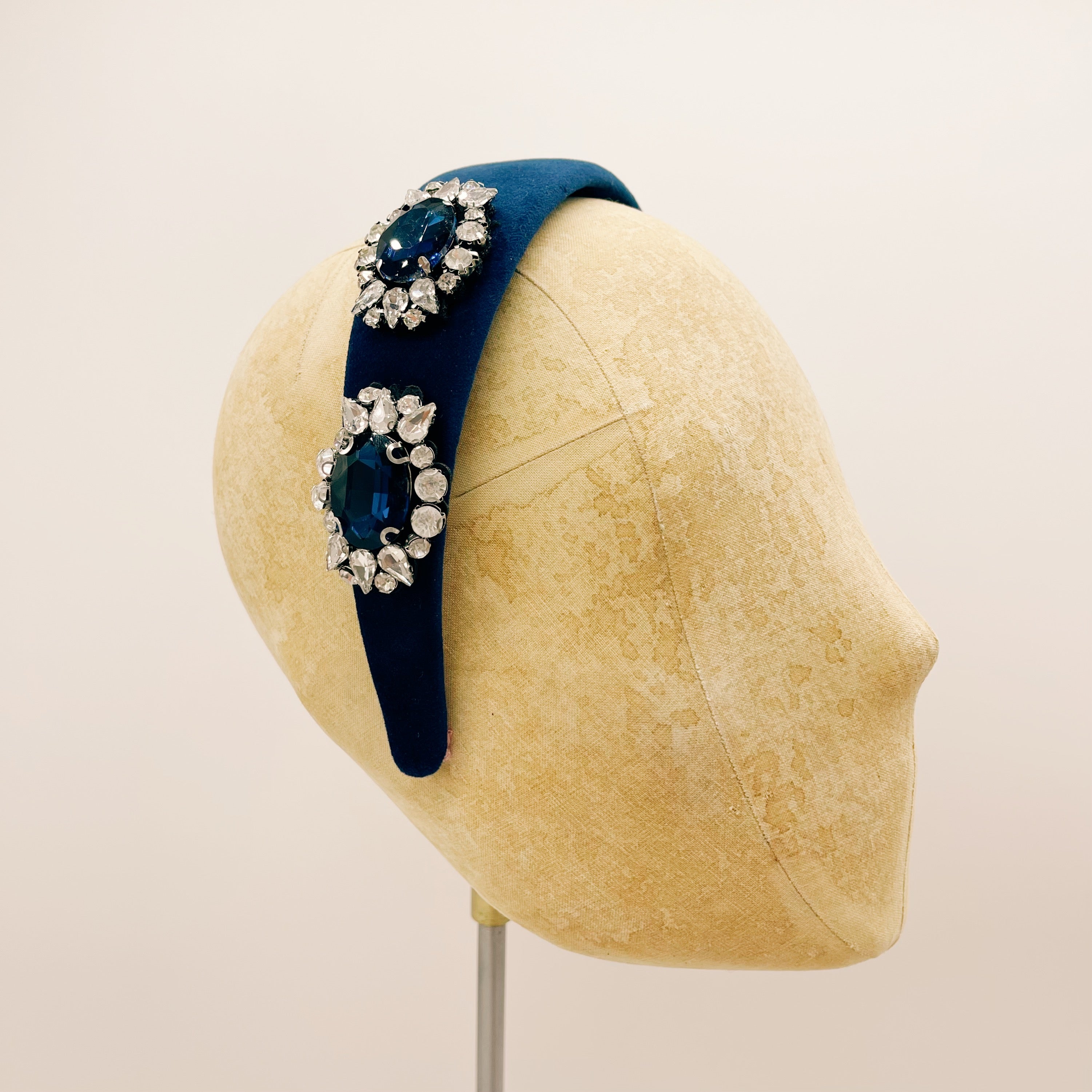 Cerchietto Velluto Navy Blue Series #4